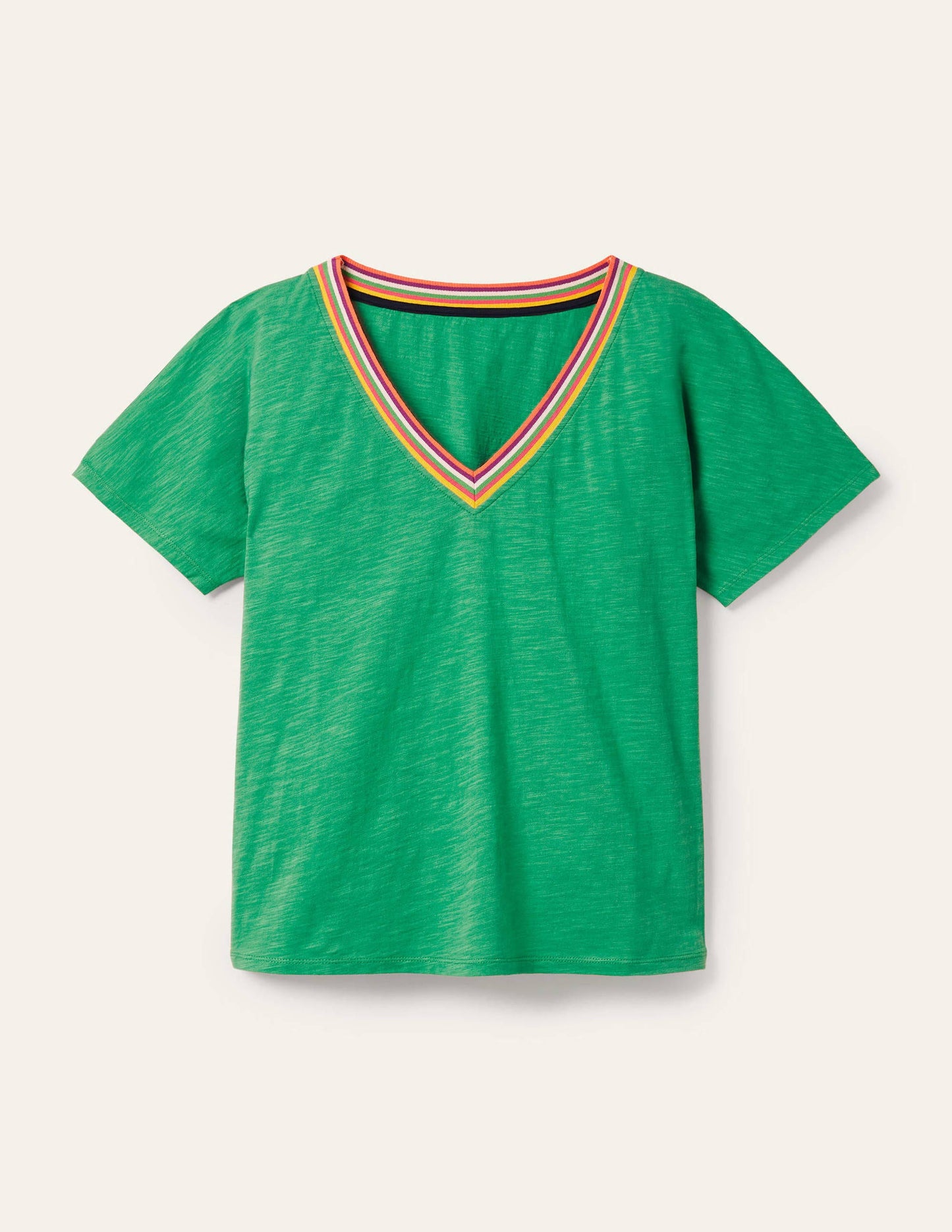 Top Beatrice en jersey-Vert feuille