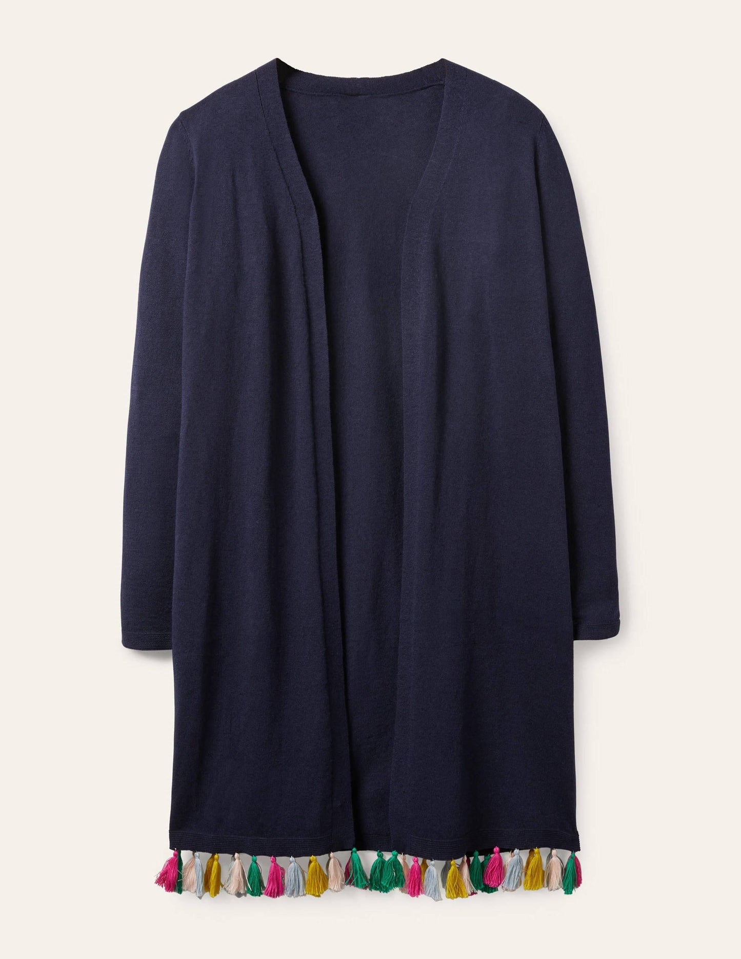 Elsdon Cardigan mit Quasten-Marineblau