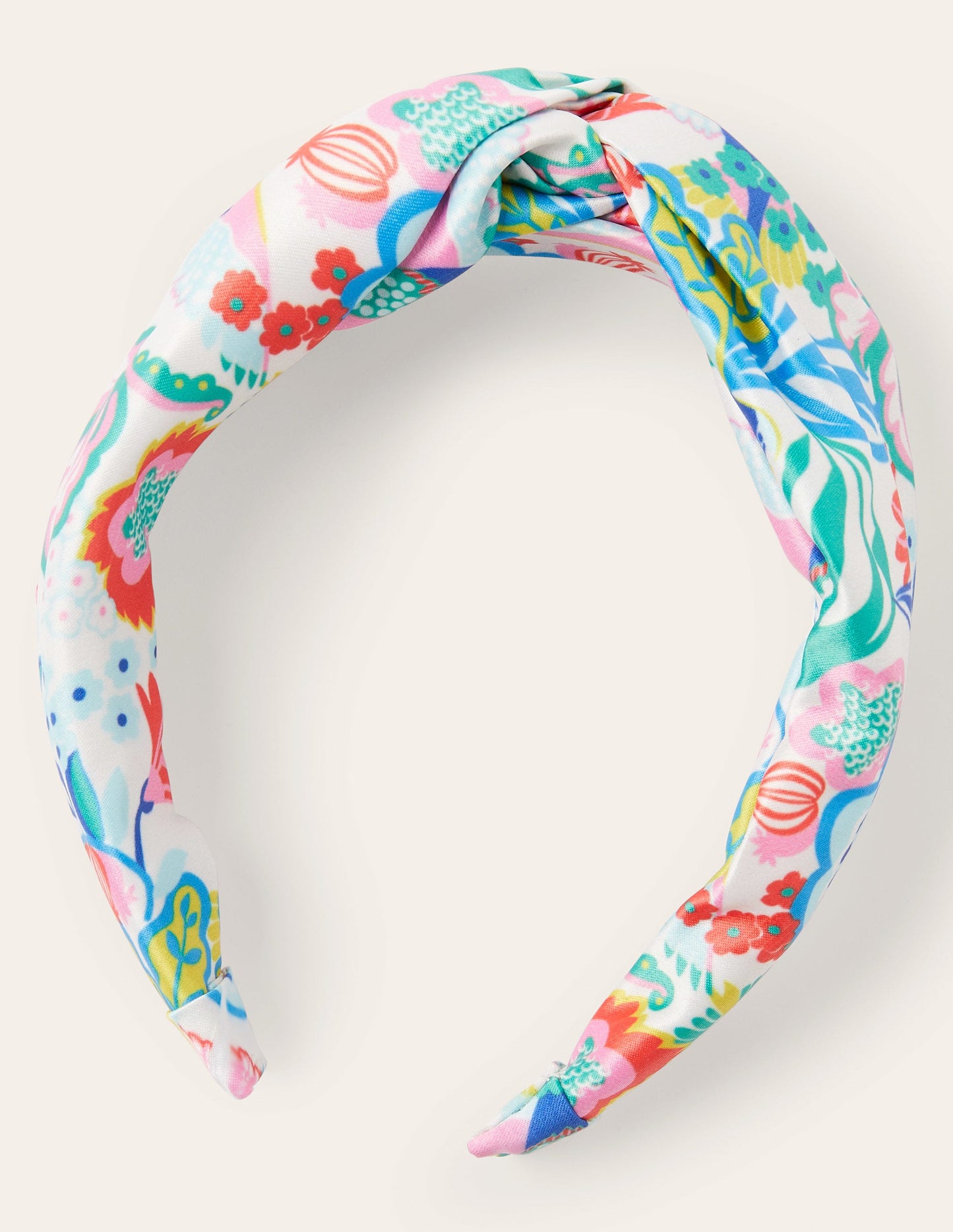 Haarband mit Knoten-Vogel, Bunt