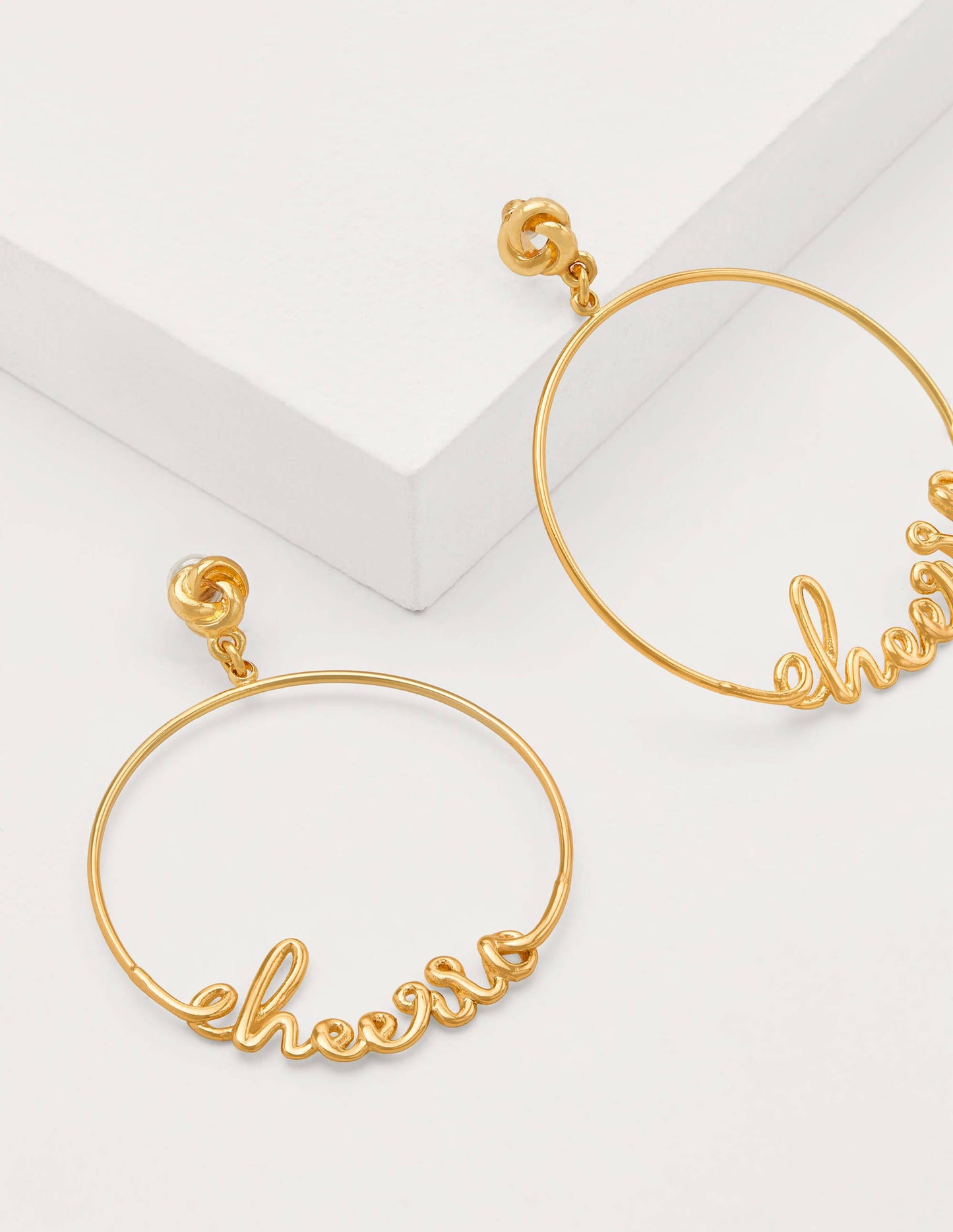 Creolen mit Gruß-Gold, Cheerio