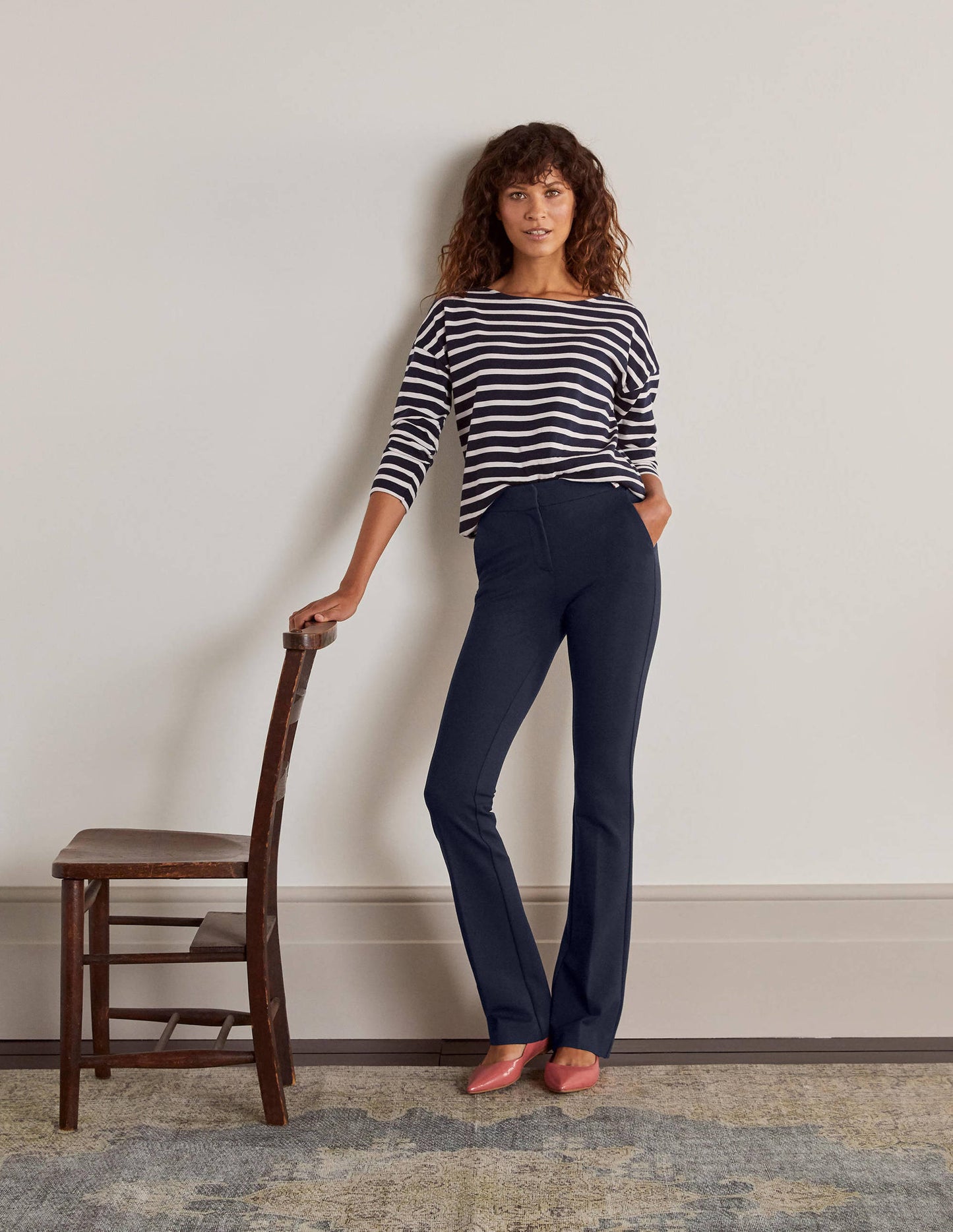 Hampshire Bootcut-Hose-Marineblau