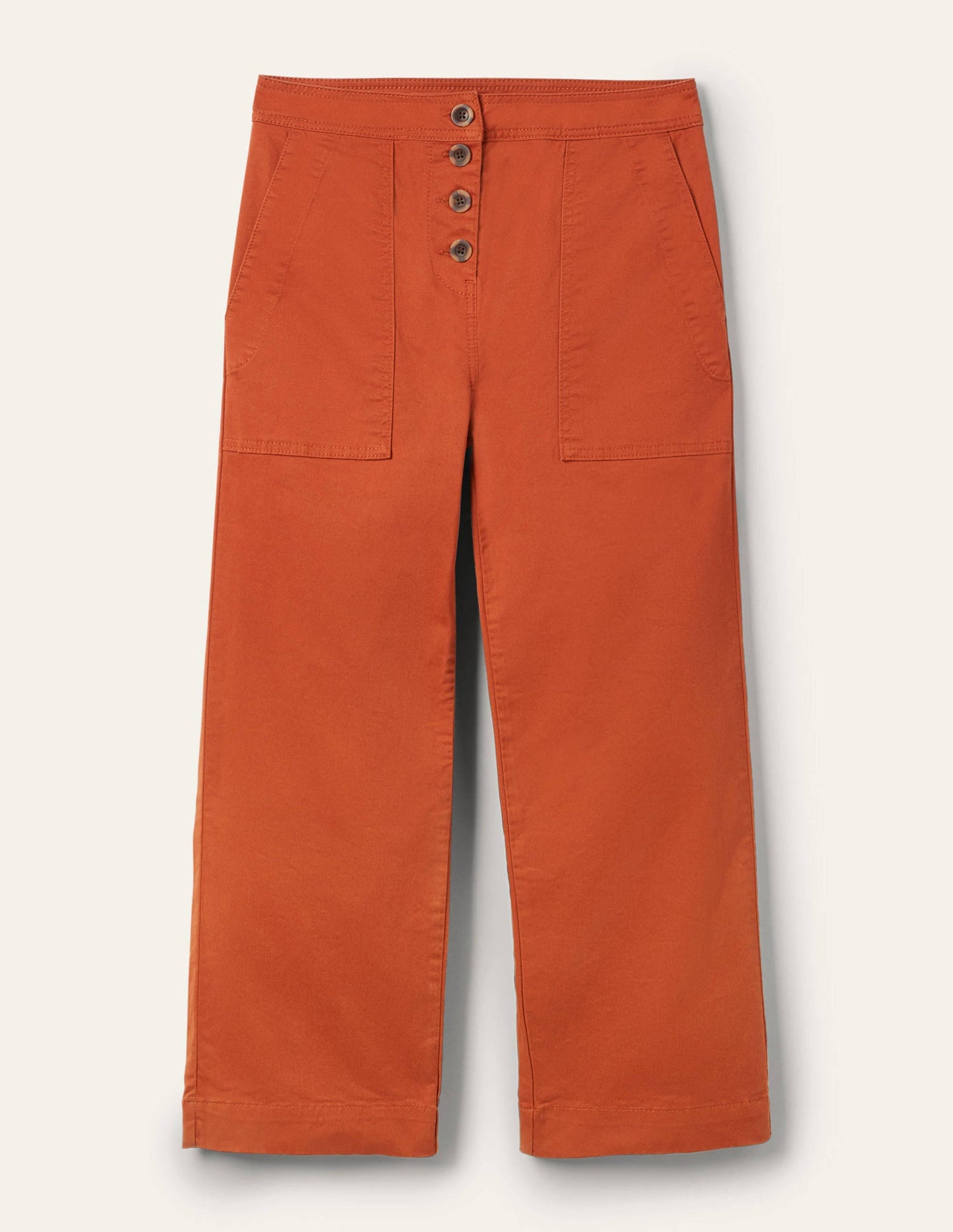 Beaufort Hose mit Knopfleiste-Kupferrot