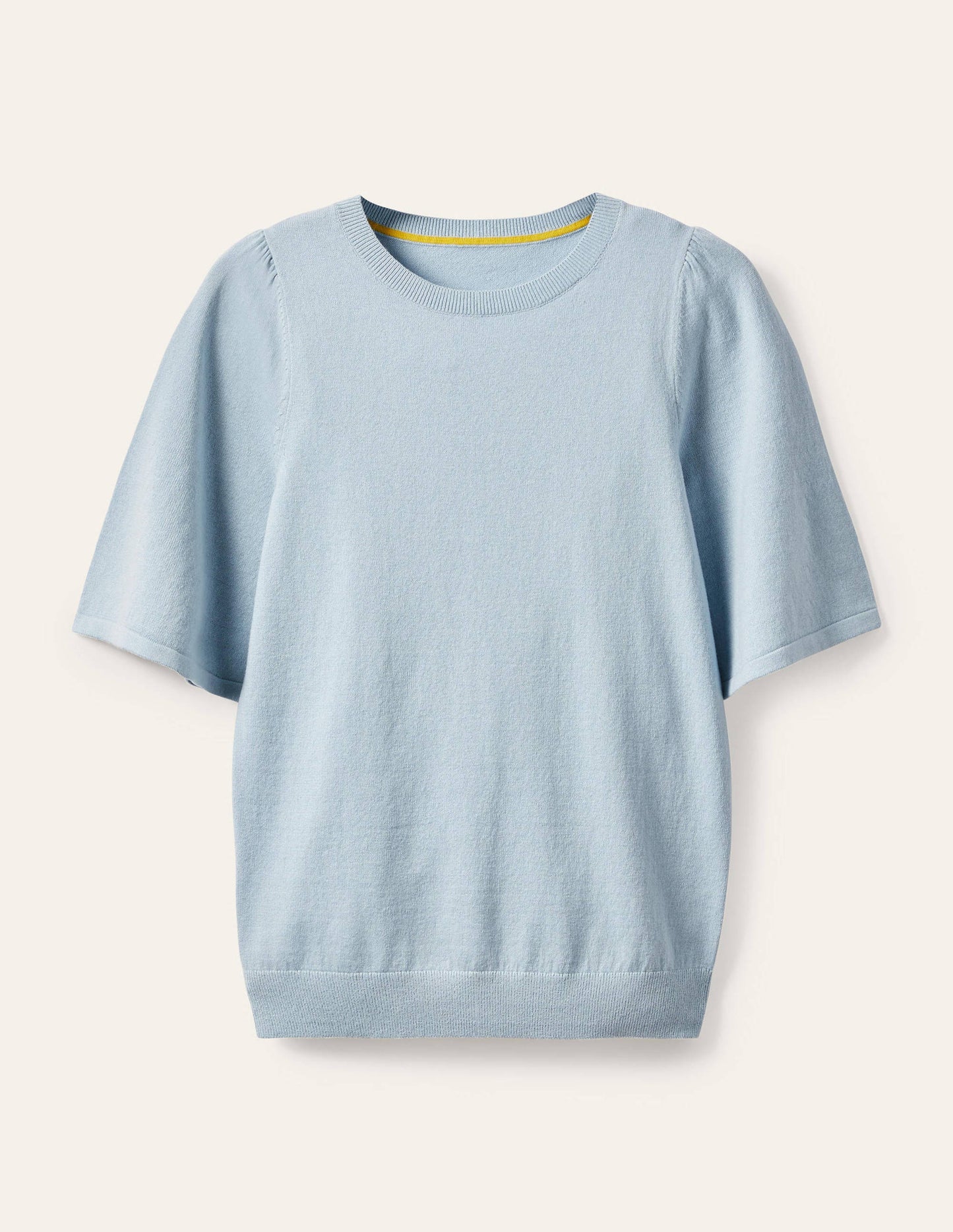 Abbotsbury Strick-T-Shirt-Surfblau