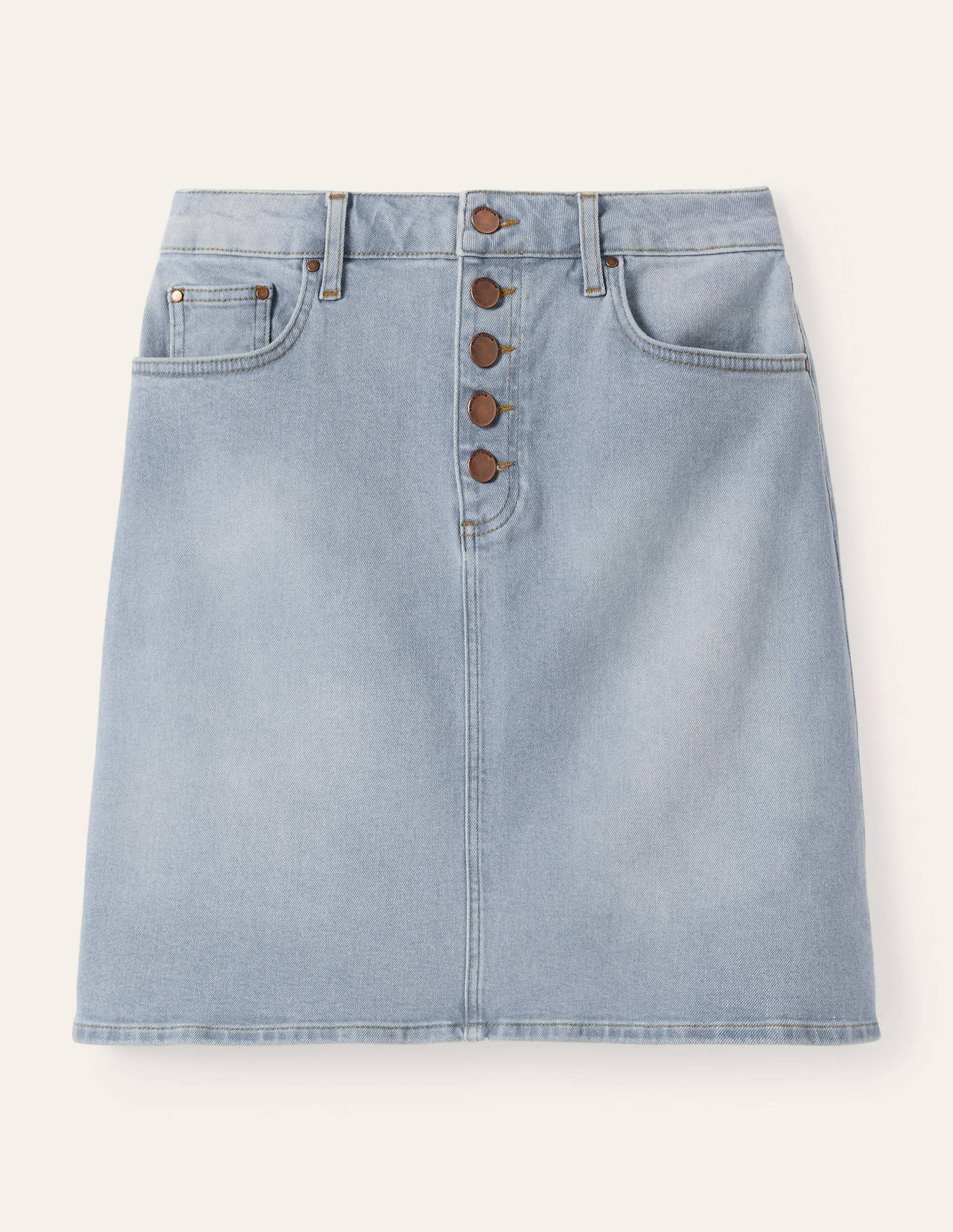 Amelie Girlfriend-Rock-Denim, Helle Waschung