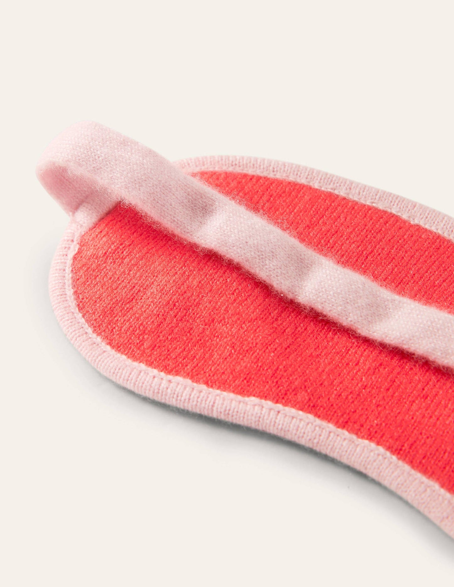 Masque de sommeil en cachemire-Milkshake/Motif Coral Crush
