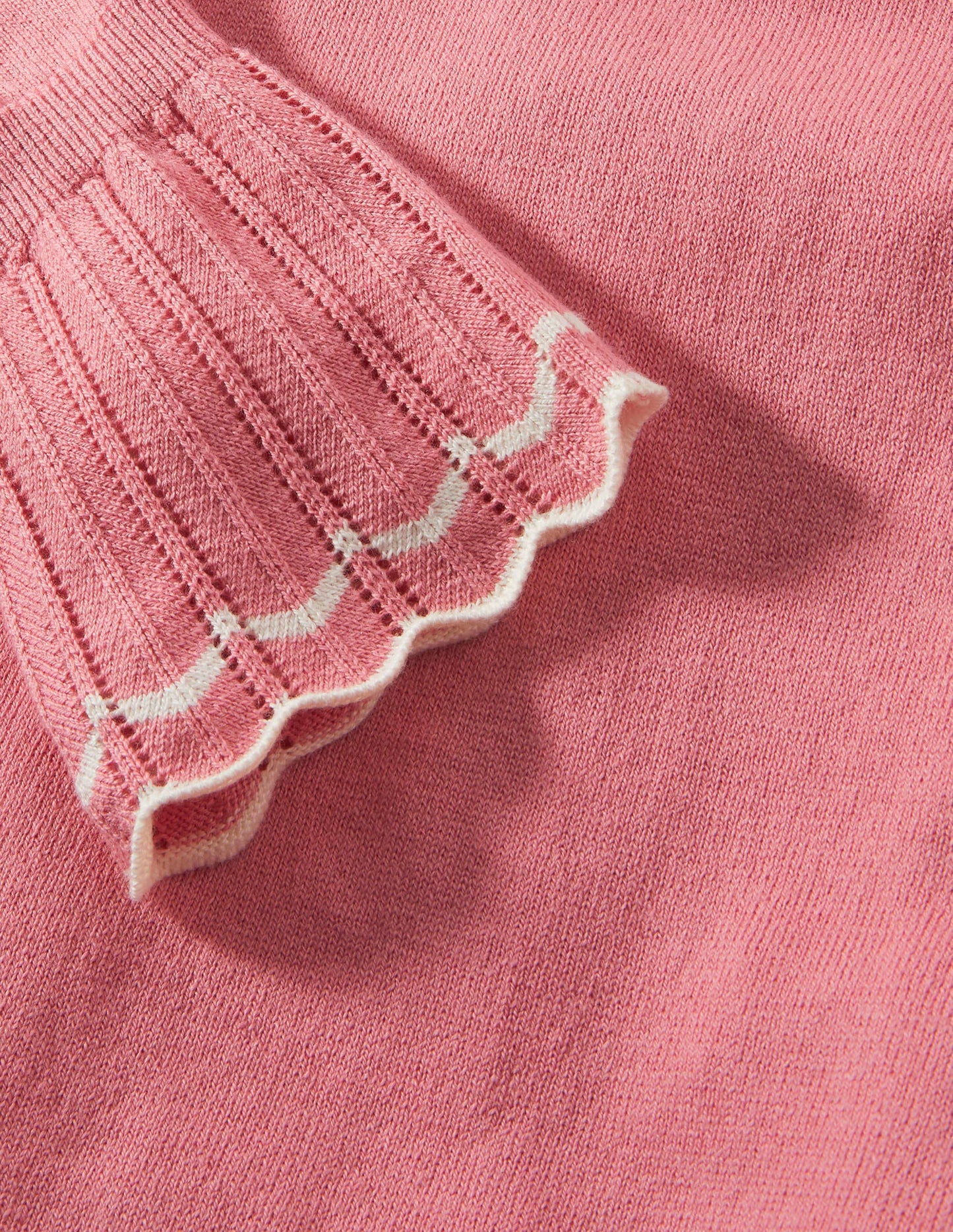 Aimee Pointelle-Pullover-Kirschblütenrosa
