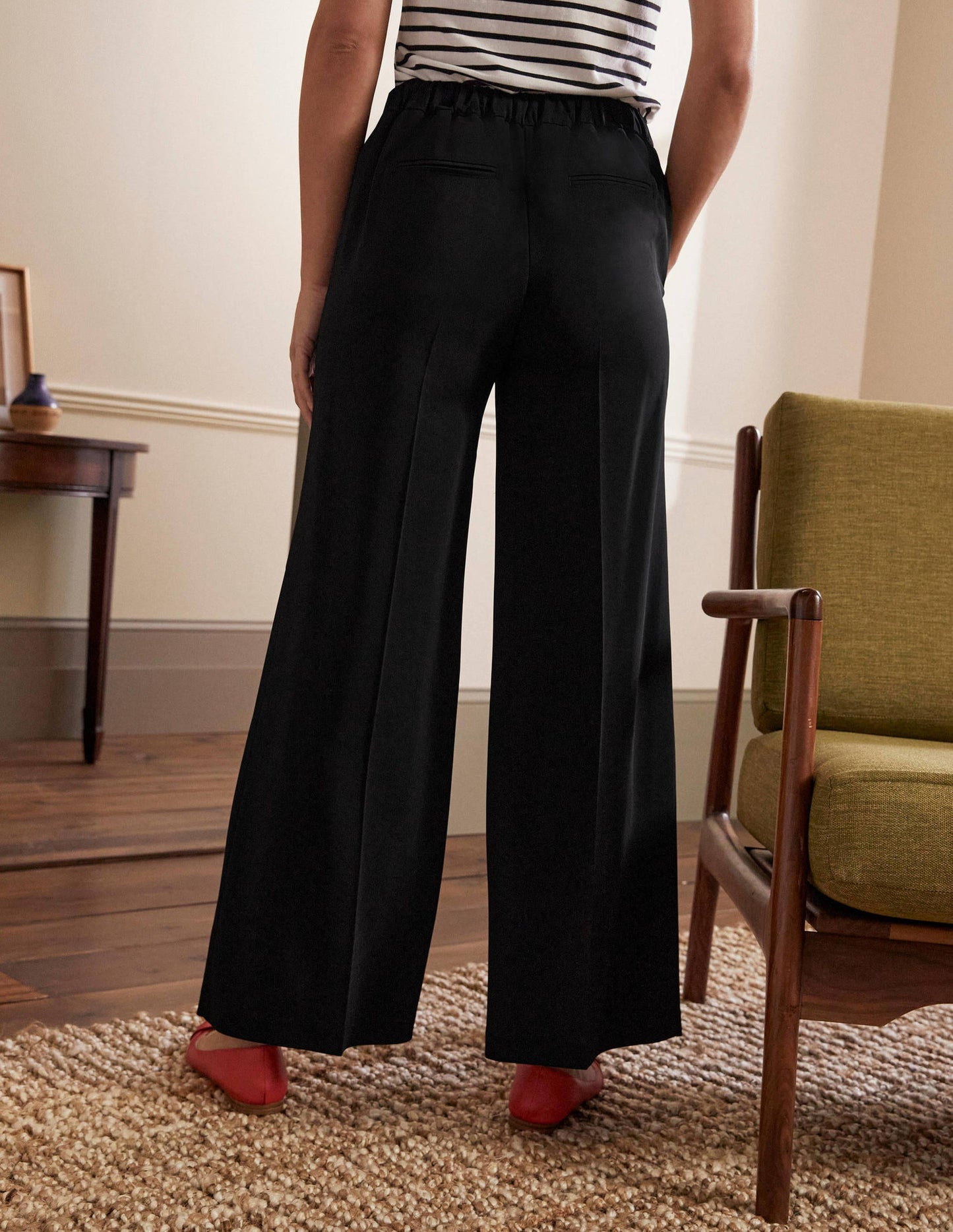 Albermarle Hose mit weitem Bein-Schwarz