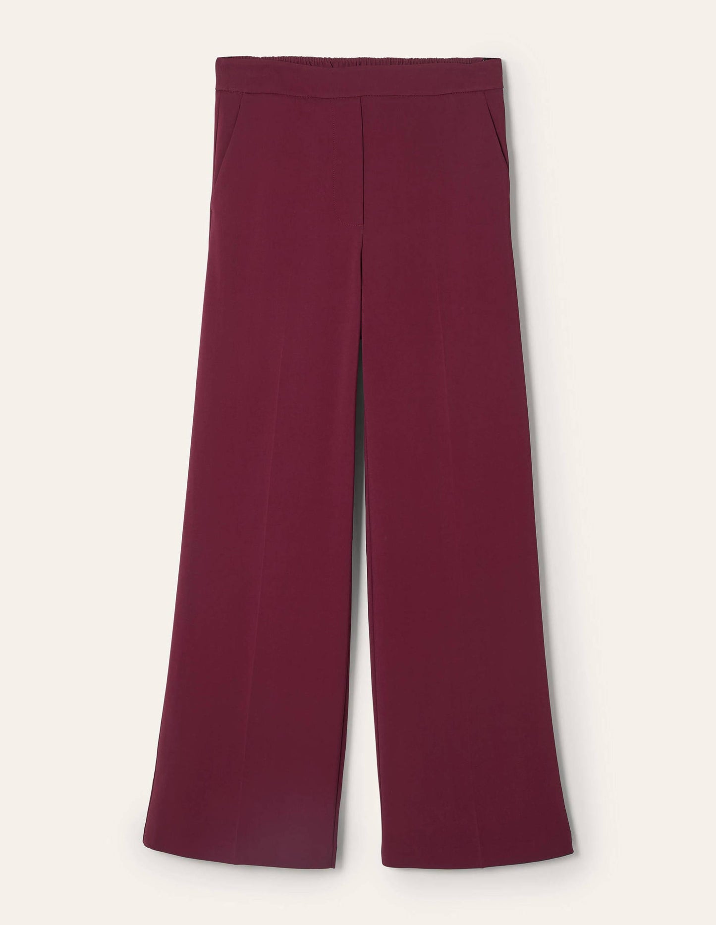 Albermarle Hose mit weitem Bein-Glühweinrot
