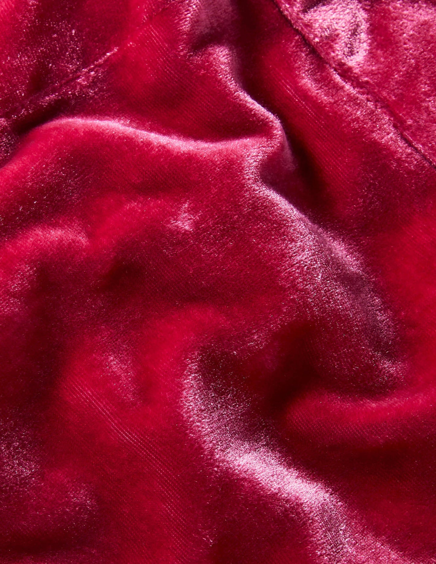 Samthose mit Bündchen-Bommel