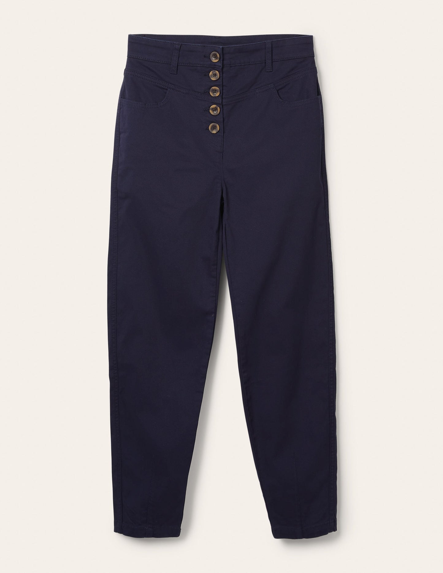Schmal zulaufende Chinohose-Marineblau
