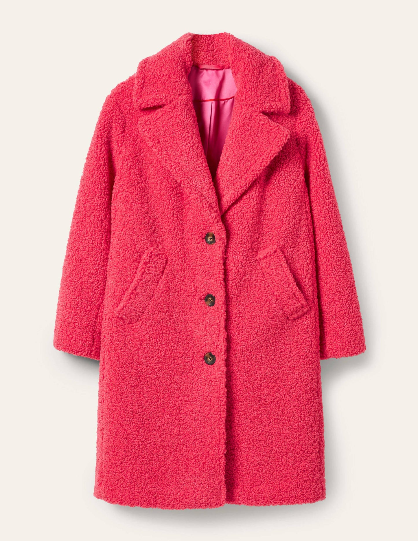 Canterbury Teddy-Mantel-Bonbonrosa