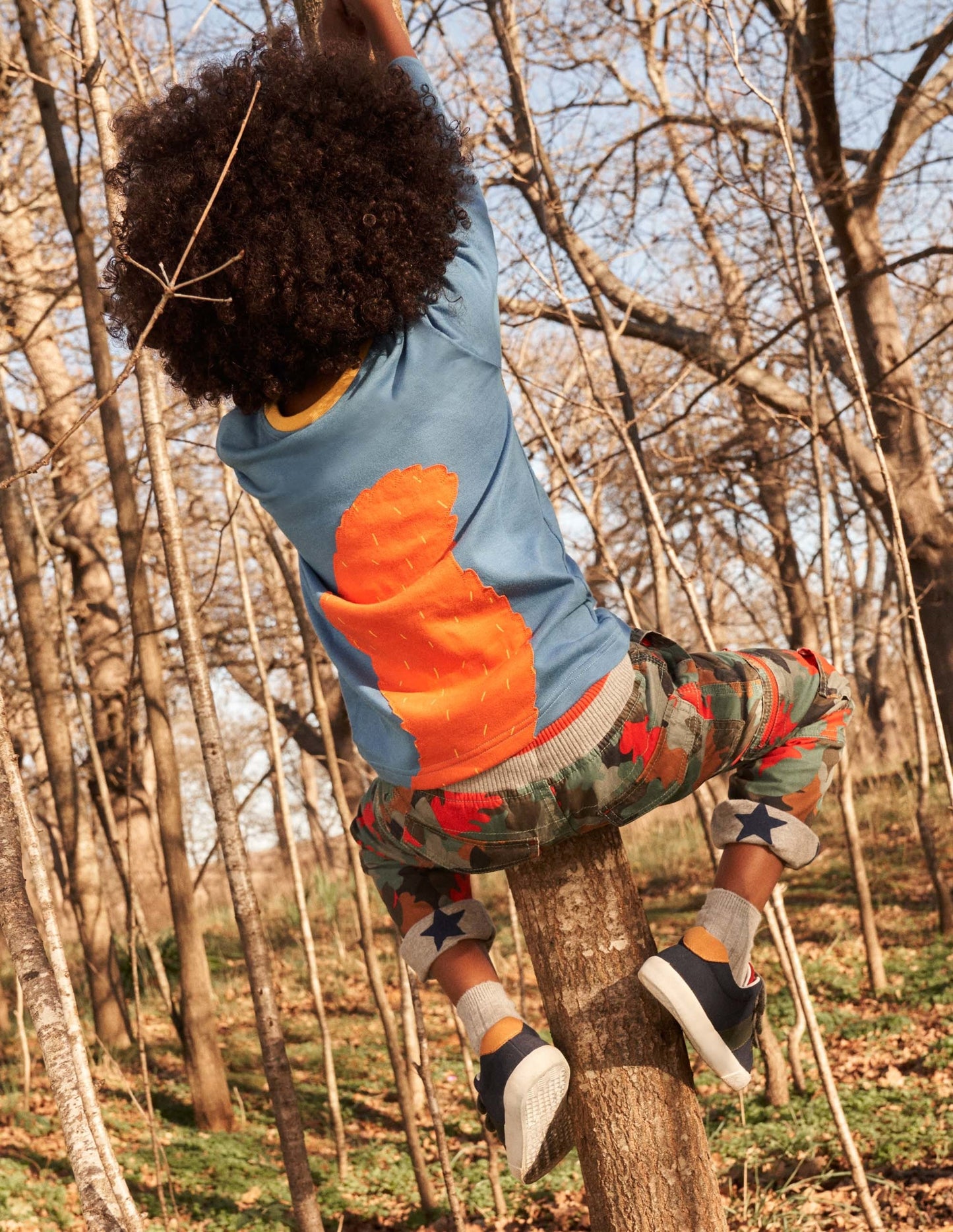 Cargohose mit kuscheligem Futter-Rosmaringrün, Herbstlaub-Camouflage