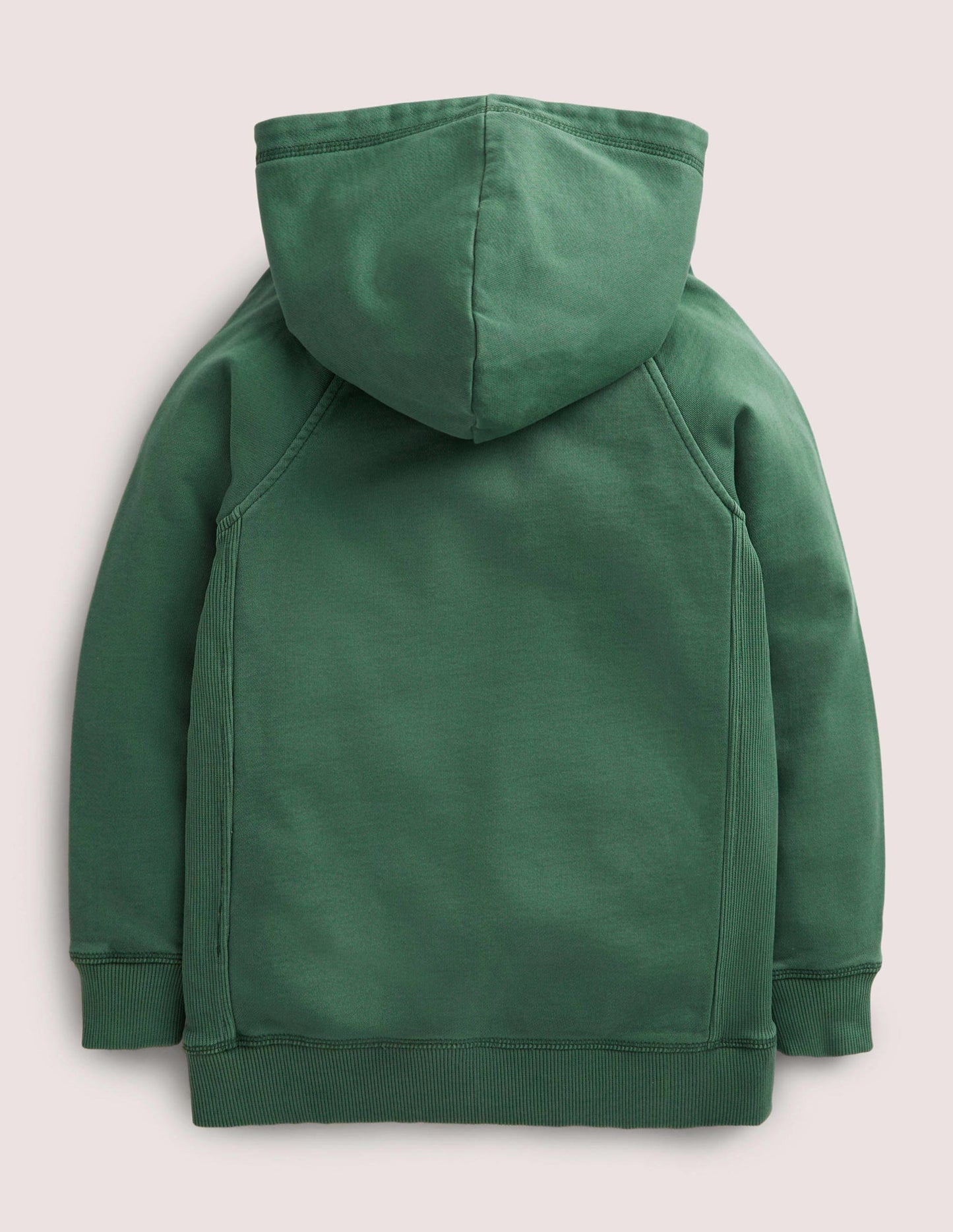 Stückgefärbter Hoodie-Trekking-Grün