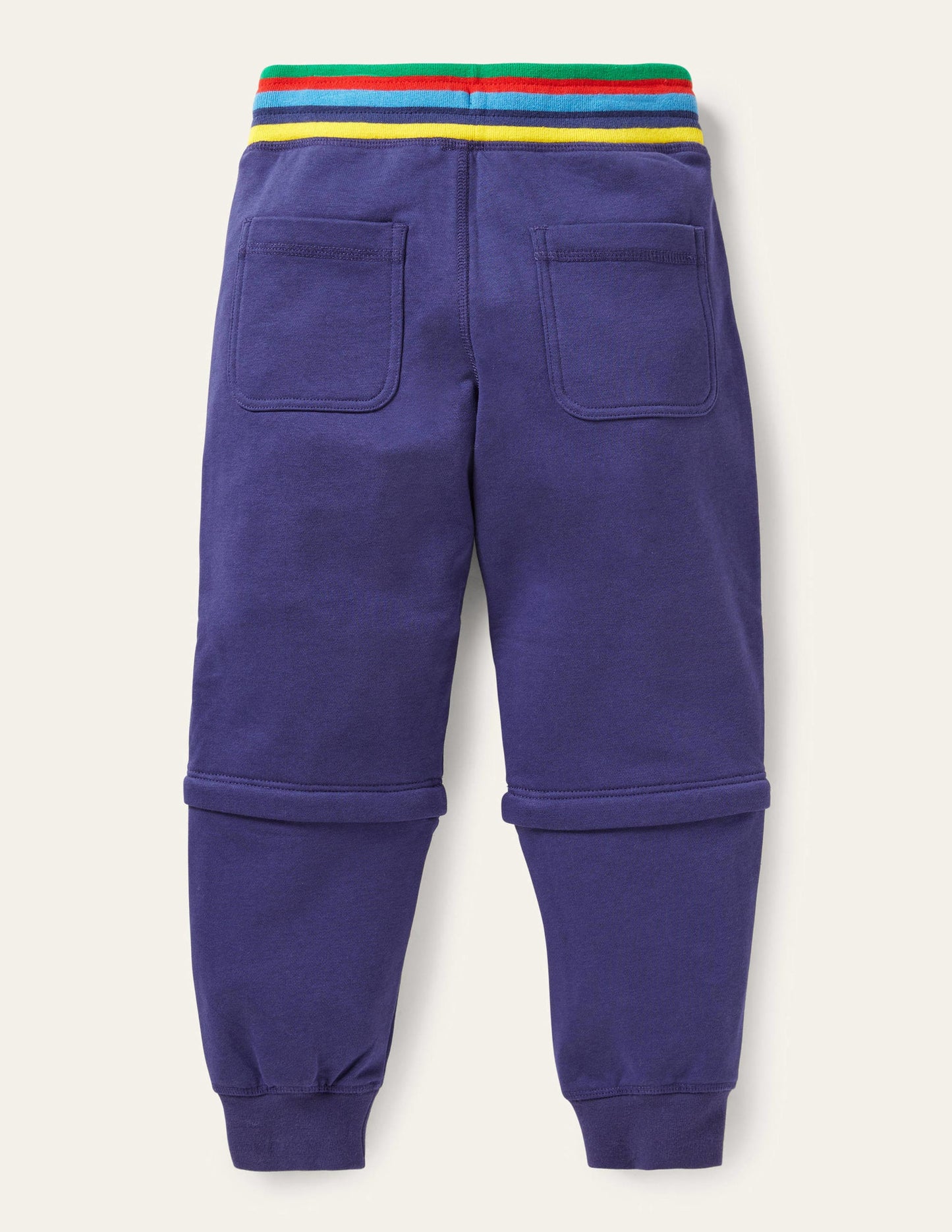 Techno-Jogginghose aus Jersey zum Abzippen-Segelblau
