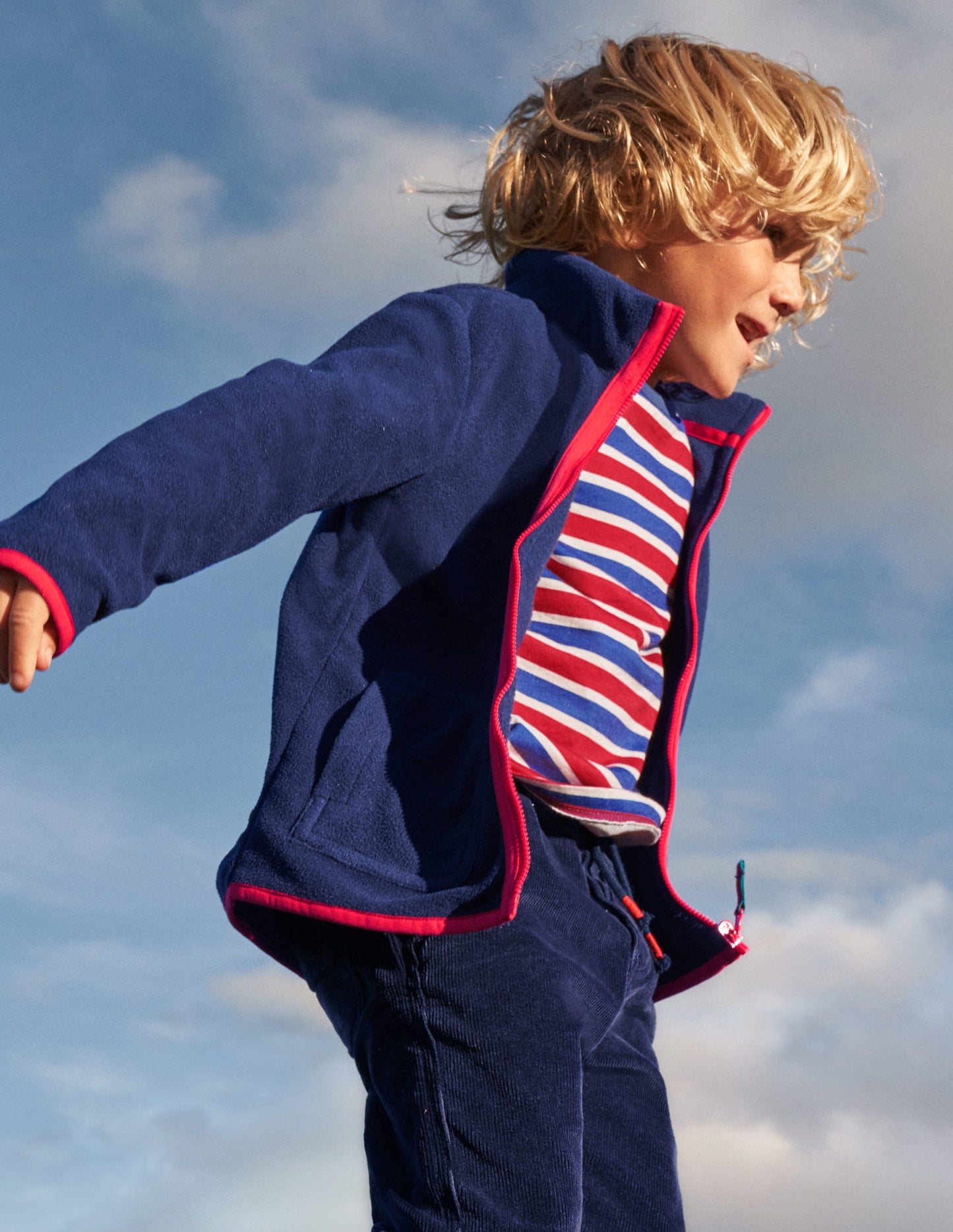 Wasserdichte 3-in-1-Jacke-Segelblau, Waldmotiv