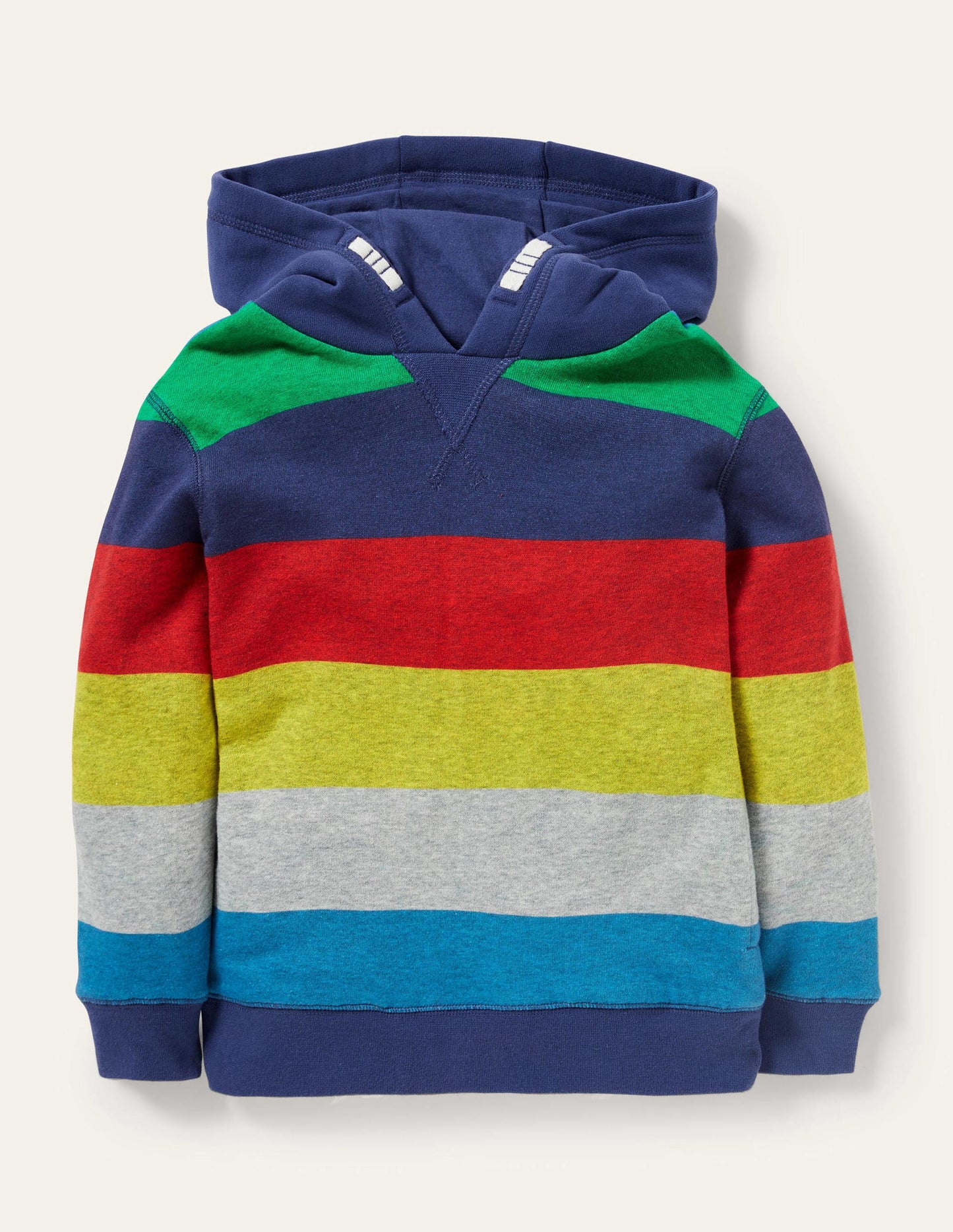 Hoodie mit Regenbogenstreifen-Bunt, Regenbogenfarben