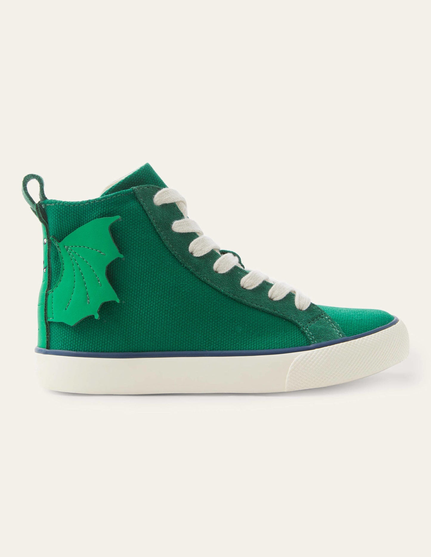 Canvas High Tops-Forest Green Dragon