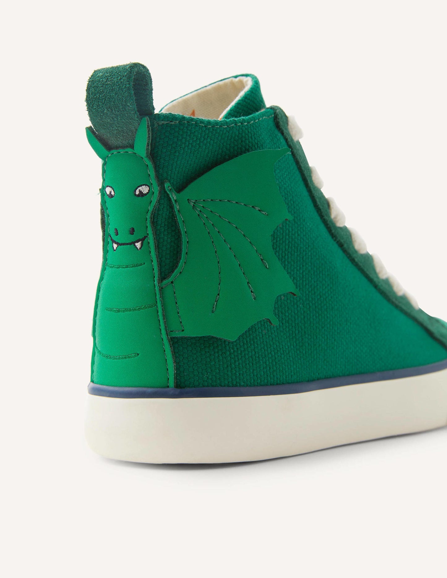 Canvas High Tops-Forest Green Dragon