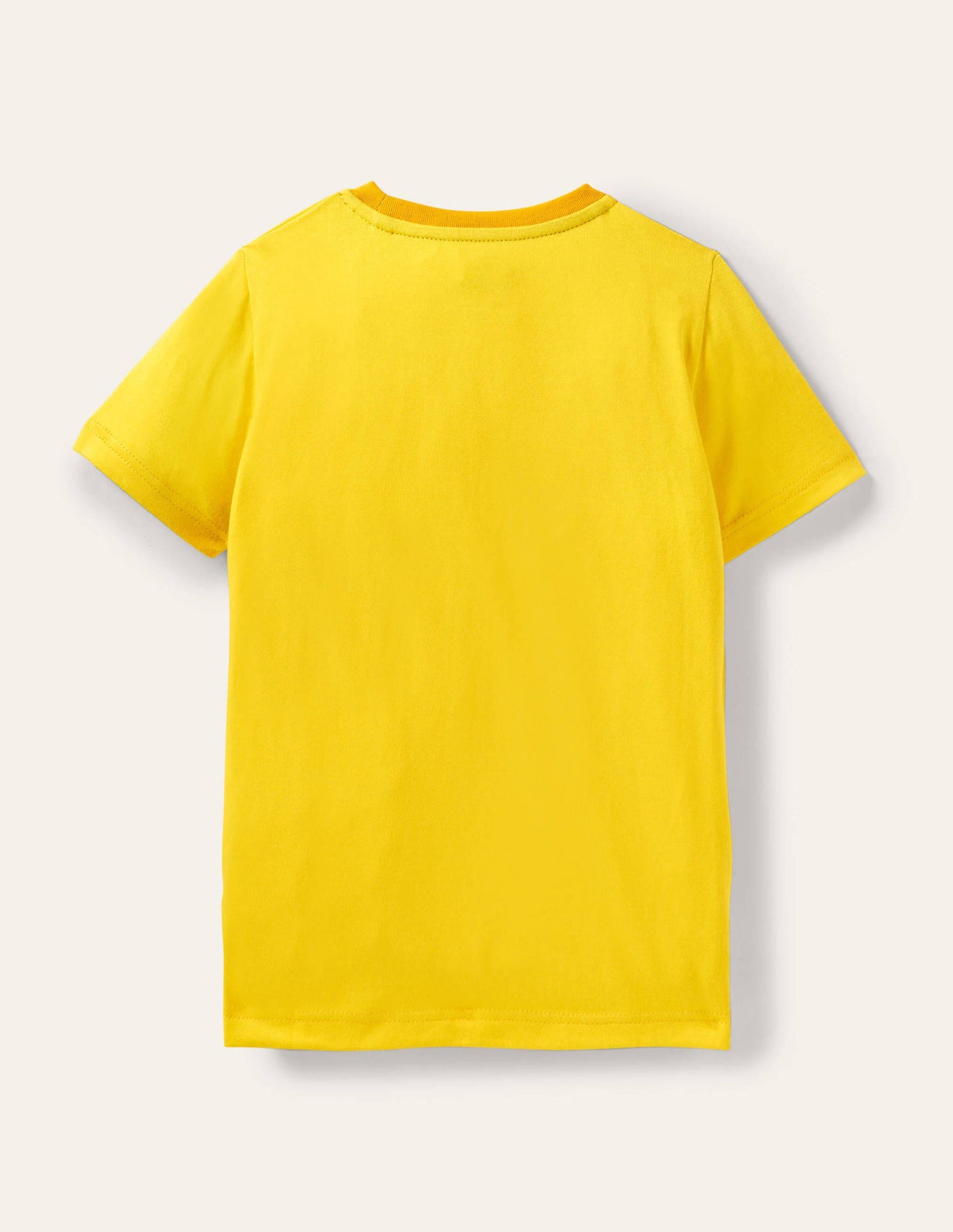 Strand-T-Shirt mit Applikation-Narzissengelb, Hai