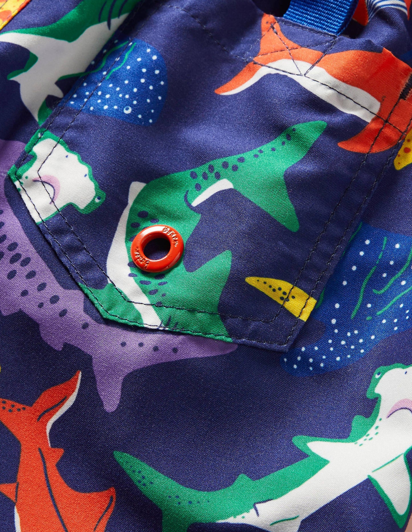 Surfshorts-Segelblau/Bunt, Haie