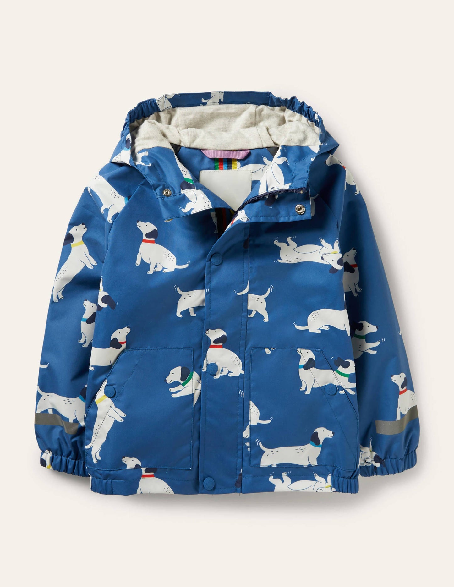 Wasserdichte Regenjacke-Venedig-Blau, Dackel