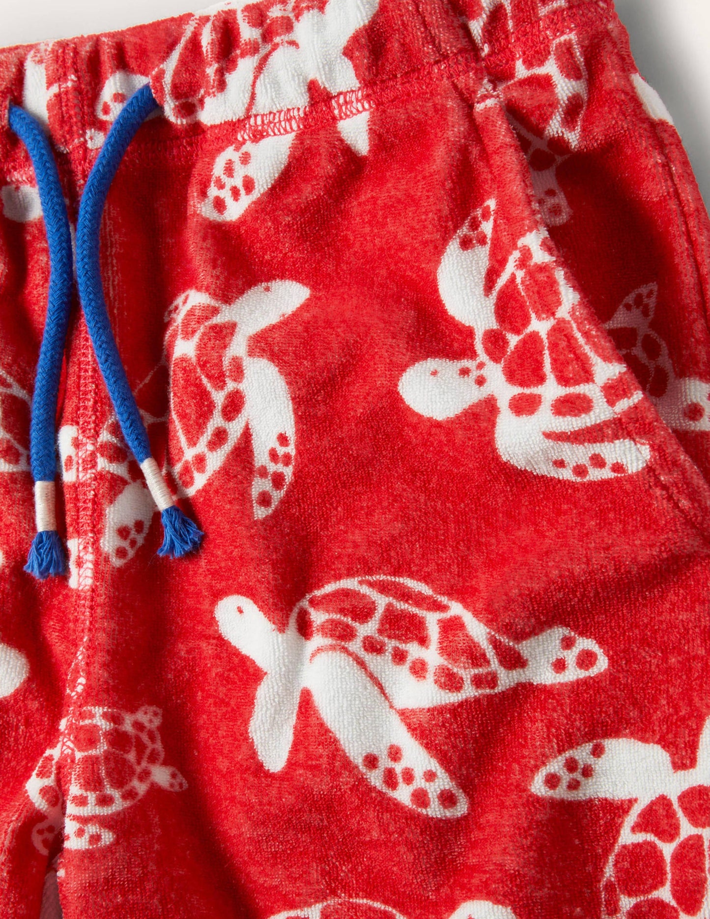 Short de survêtement en éponge-Tortues rouge tarte aux fraises