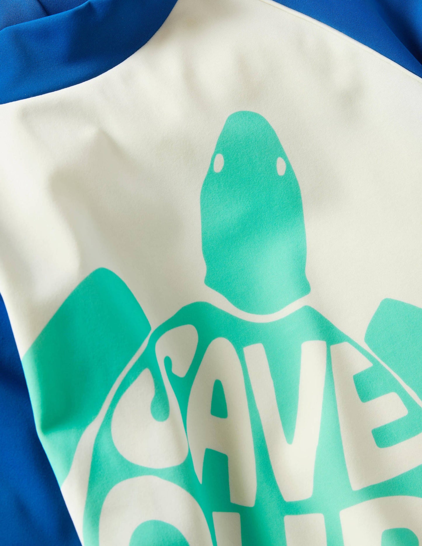 Badeshirt-Naturweiß, Schildkröte