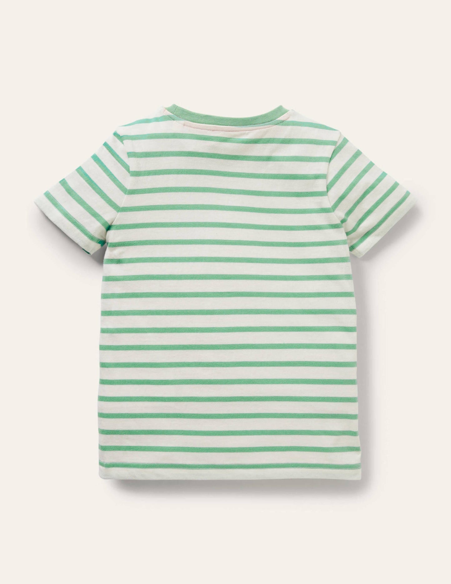 T-Shirt mit Osterapplikation-Naturweiß/Aloe-Vera-Grün, Hase
