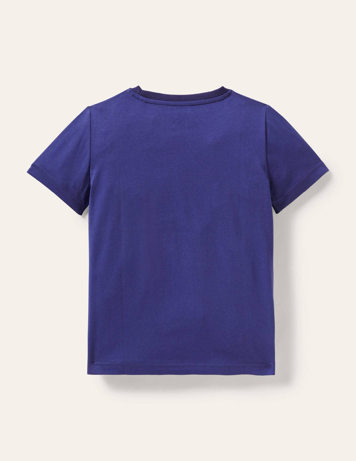 T-Shirt mit fröhlicher Tierapplikation-Segelblau, Flamingo