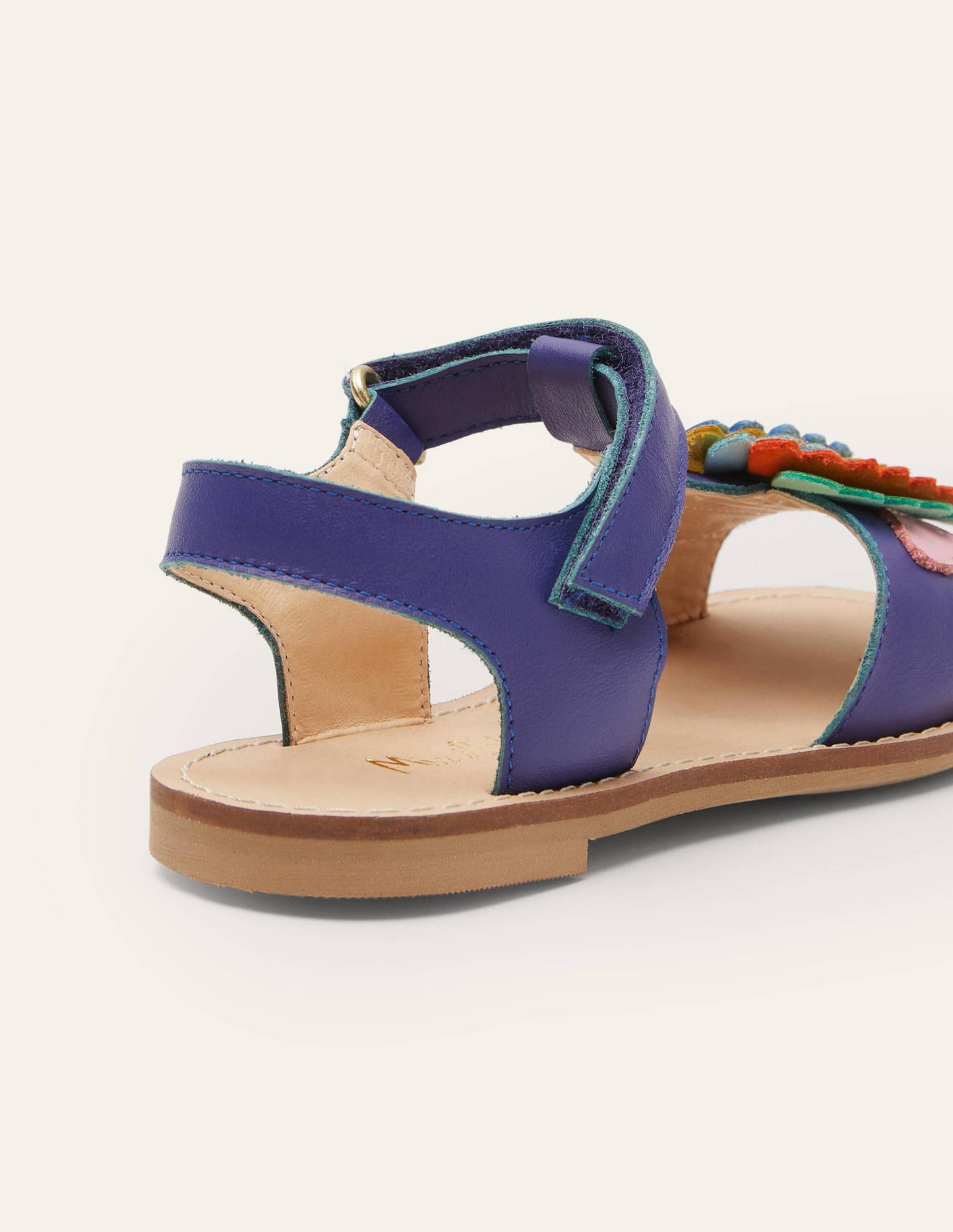 Fröhliche Ledersandalen-Bunt, Fisch