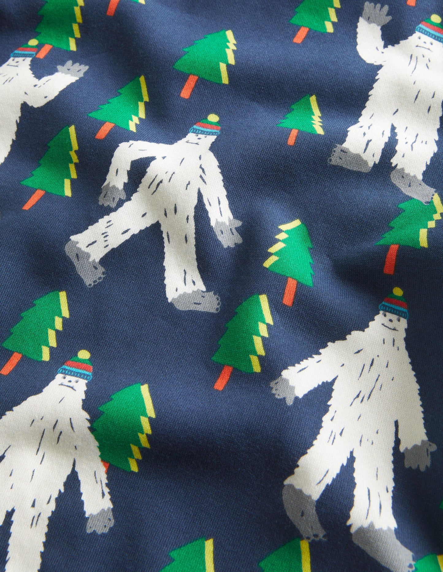 Gemustertes Sweatshirt-Schuluniform-Navy, Yeti