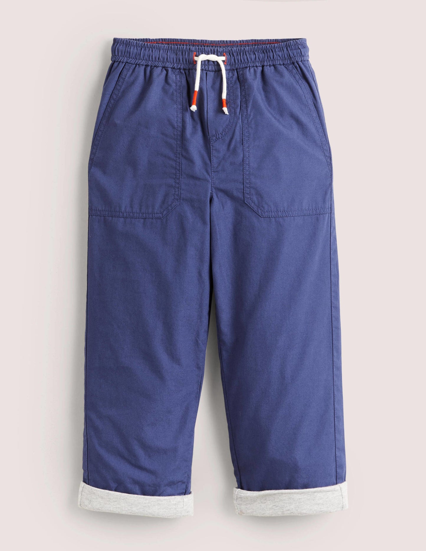 Gefütterte Cordhose-Segelblau