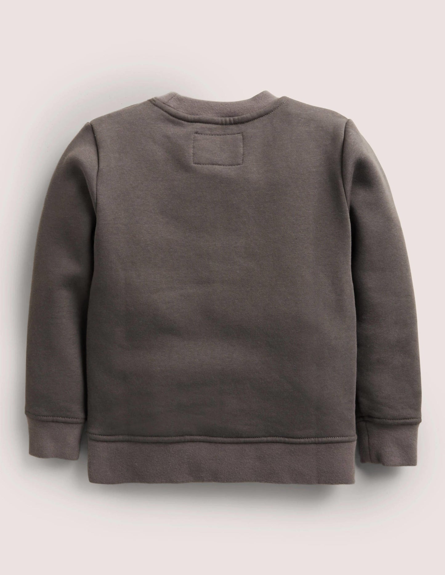 Sweatshirt mit Eulenapplikation-Rauchgrau, Eule