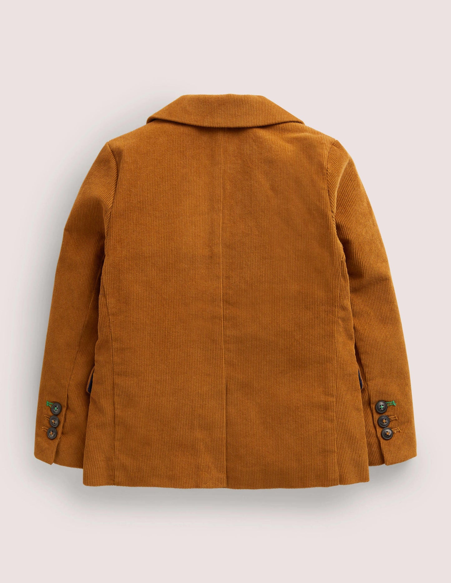 Brown Cord Party Blazer-Karamellbonbonbraun, Cord