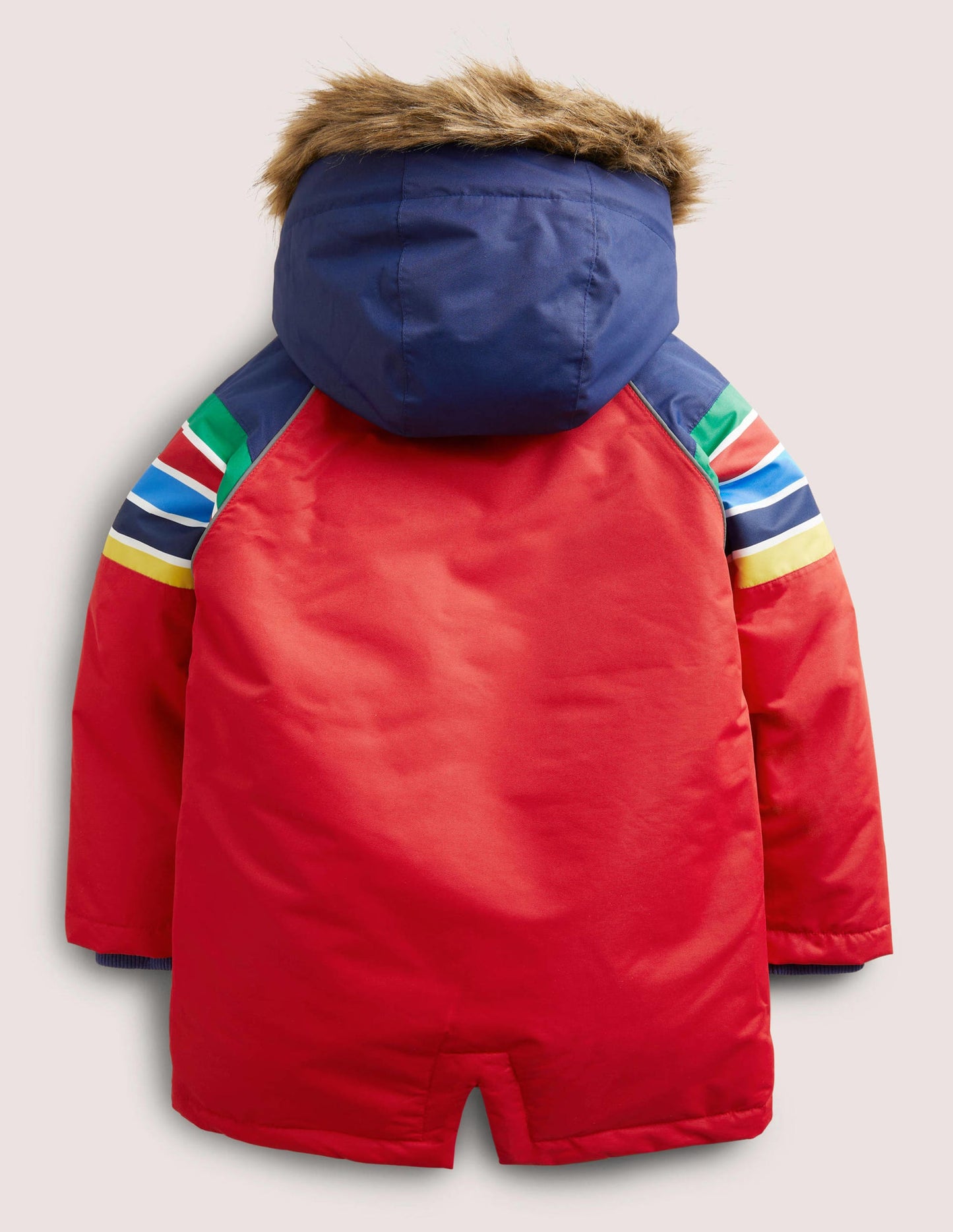Red Rainbow 4-in-1 Waterproof Parka-Rockabilly Red Rainbow