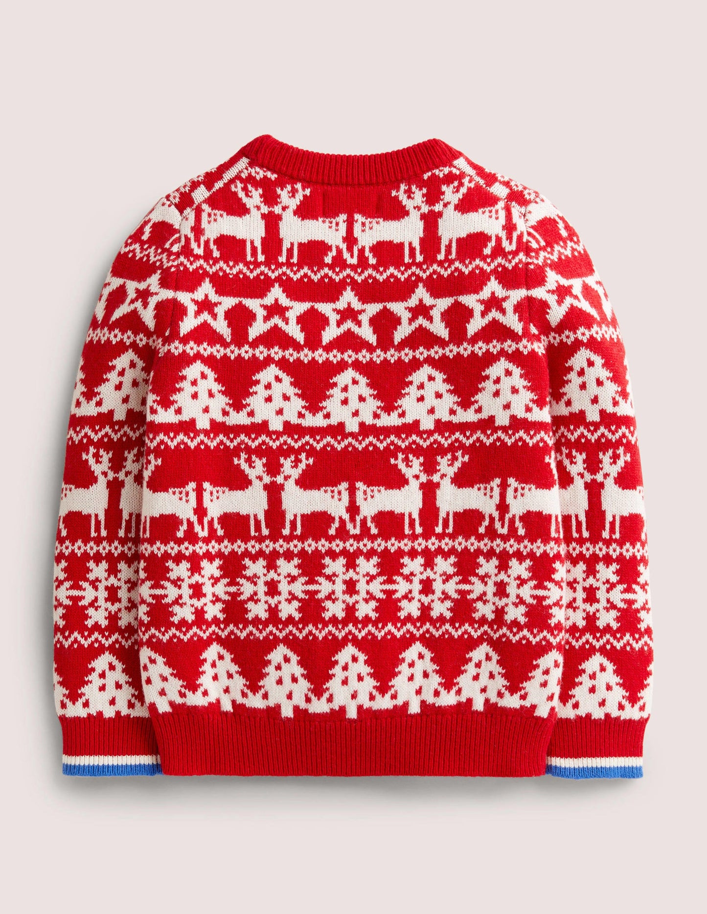 Red Fair Isle Christmas Jumper-Rockabilly-Rot