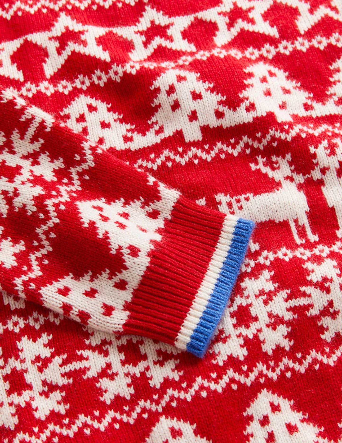 Red Fair Isle Christmas Jumper-Rockabilly-Rot