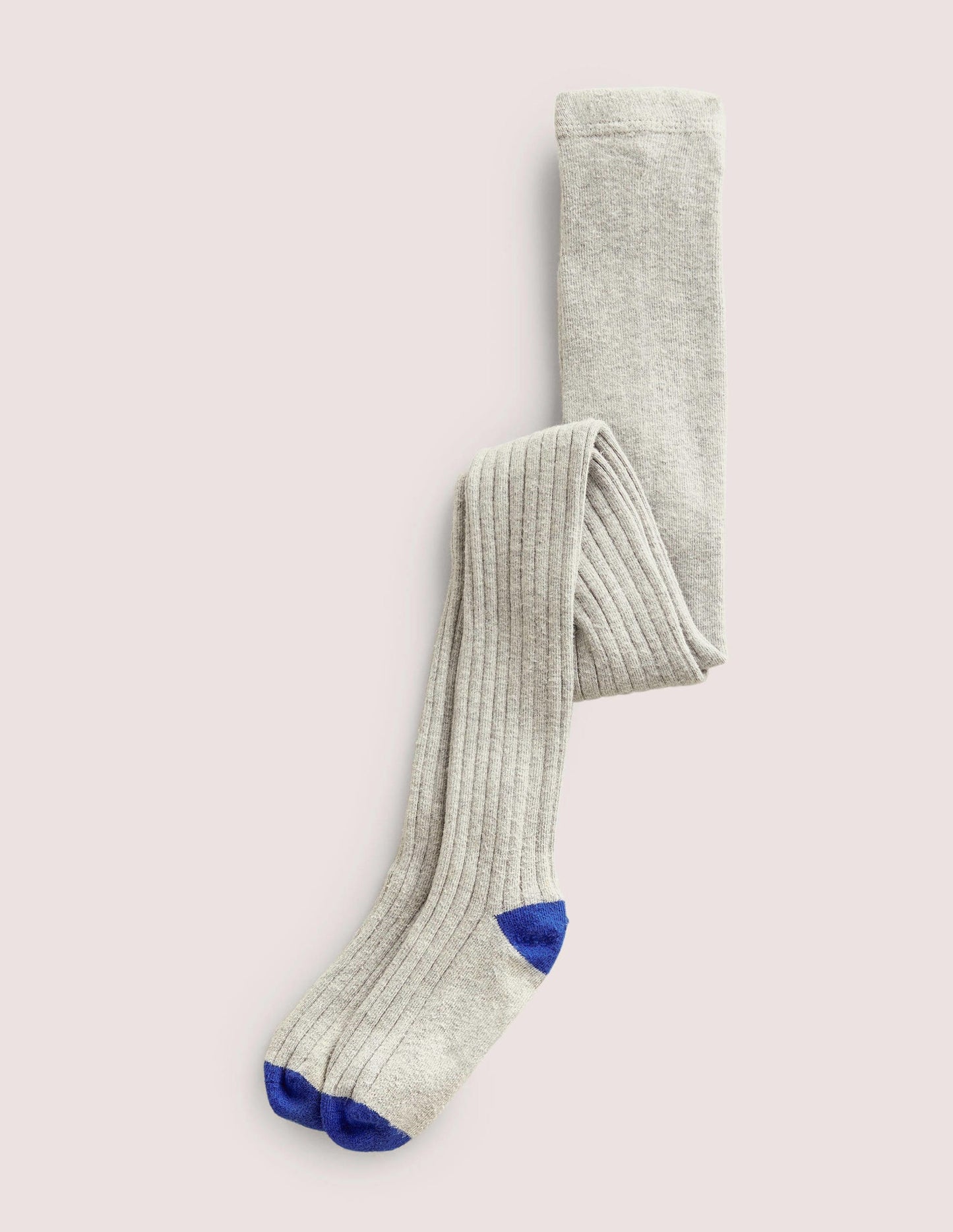 Rippenstrumpfhose-Grau Meliert