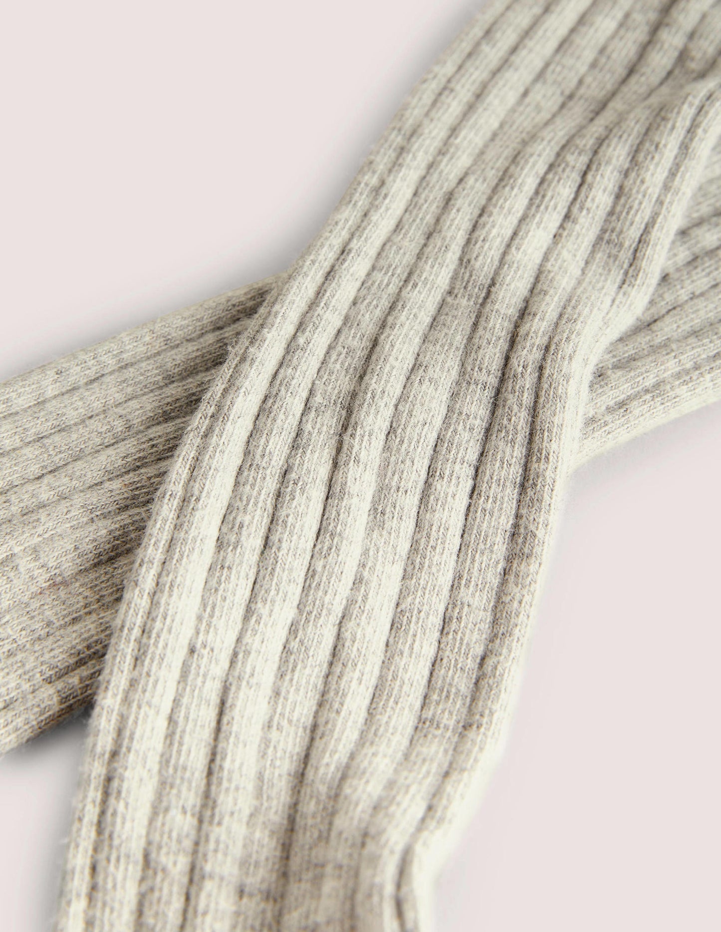 Rippenstrumpfhose-Grau Meliert