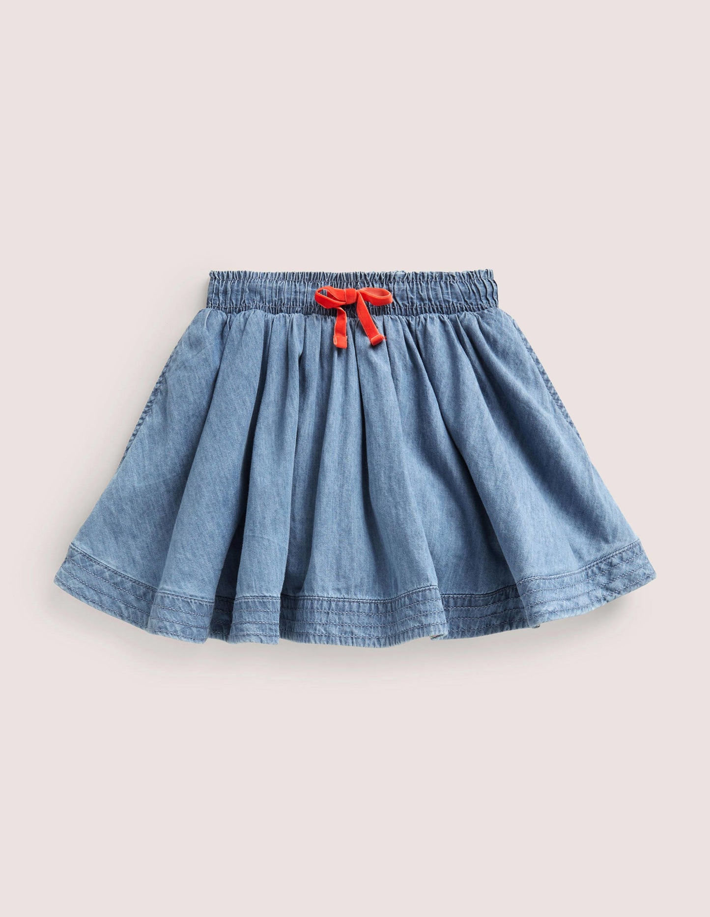 Ausgestellter Webrock-Helles Vintageblau, Denim