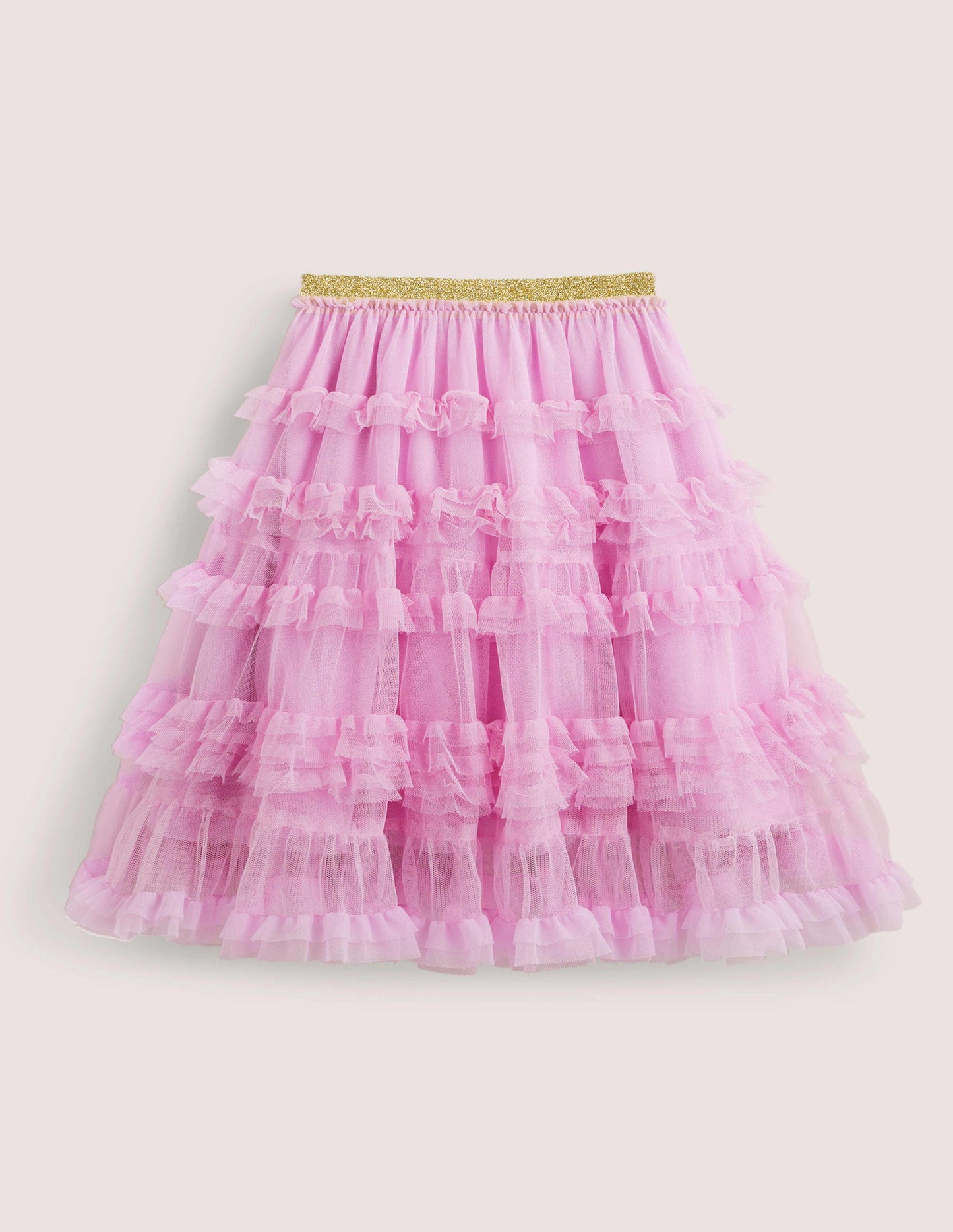 Jupe midi en tulle-Violet pétale d'orchidée