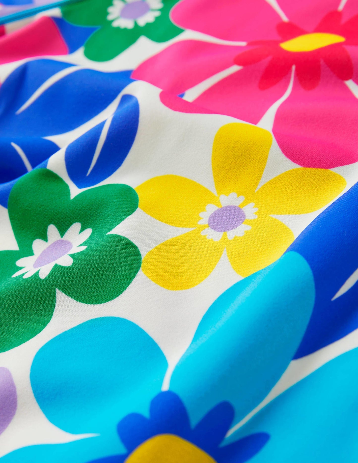 Badeshirt mit kurzen Ärmeln-Bunt, Große Blumen