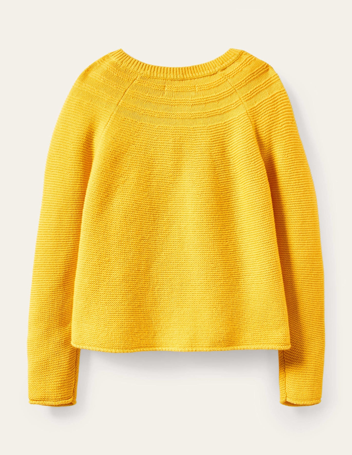 Cotton Cashmere Mix Cardigan-Sweetcorn Yellow