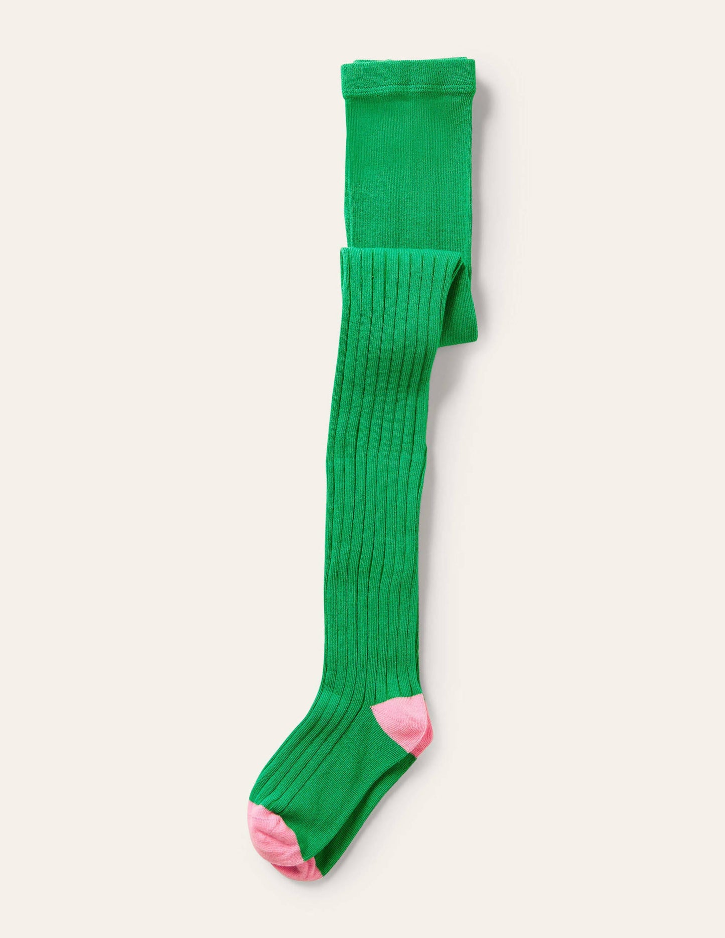 Rippenstrumpfhose-Grün