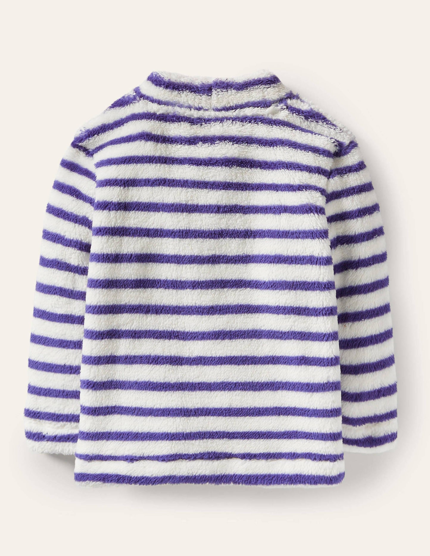 Cosy Funnel Neck Top-Starboard Blue/ Ivory