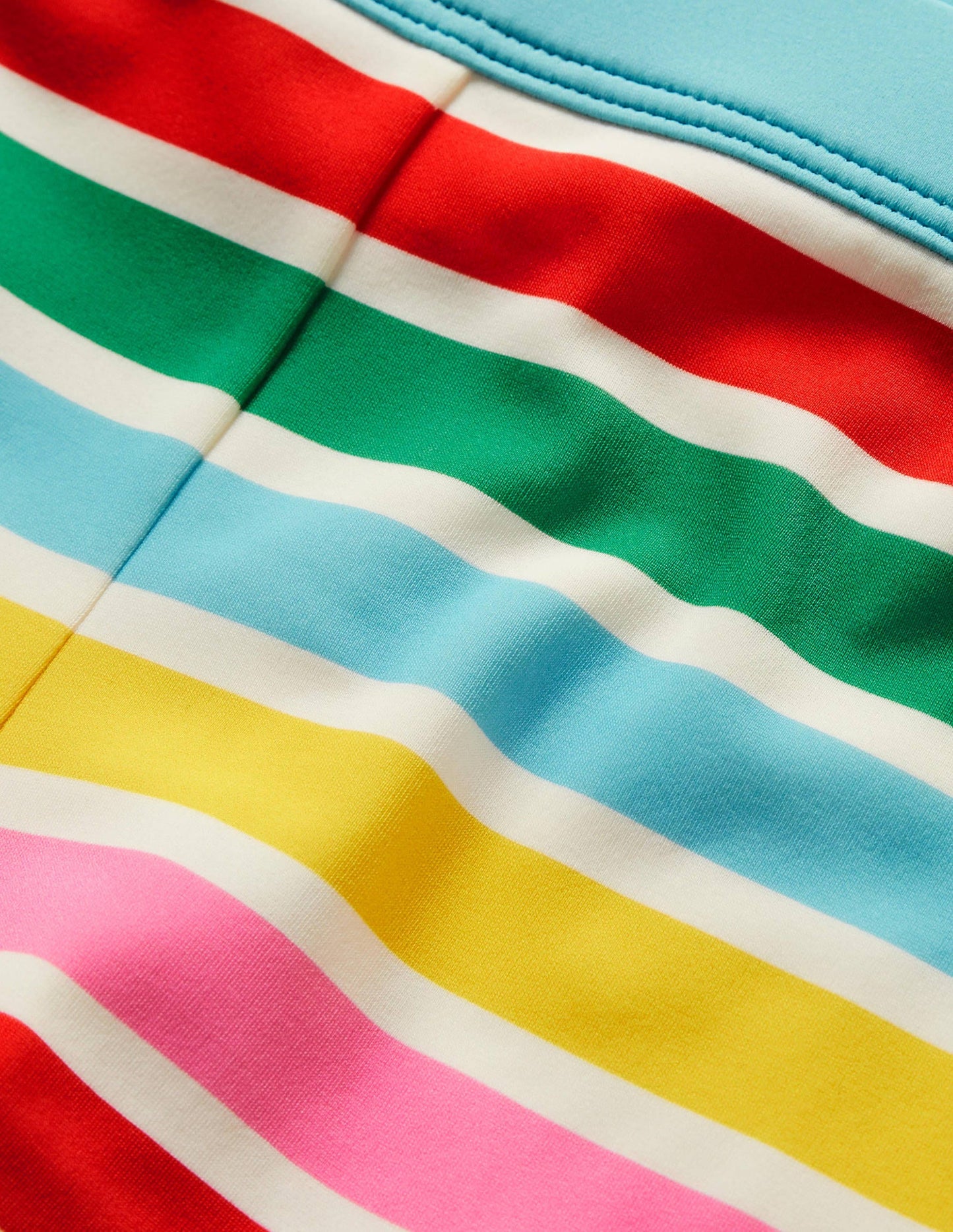 Short de bain à motif-Ivoire/arc-en-ciel multi