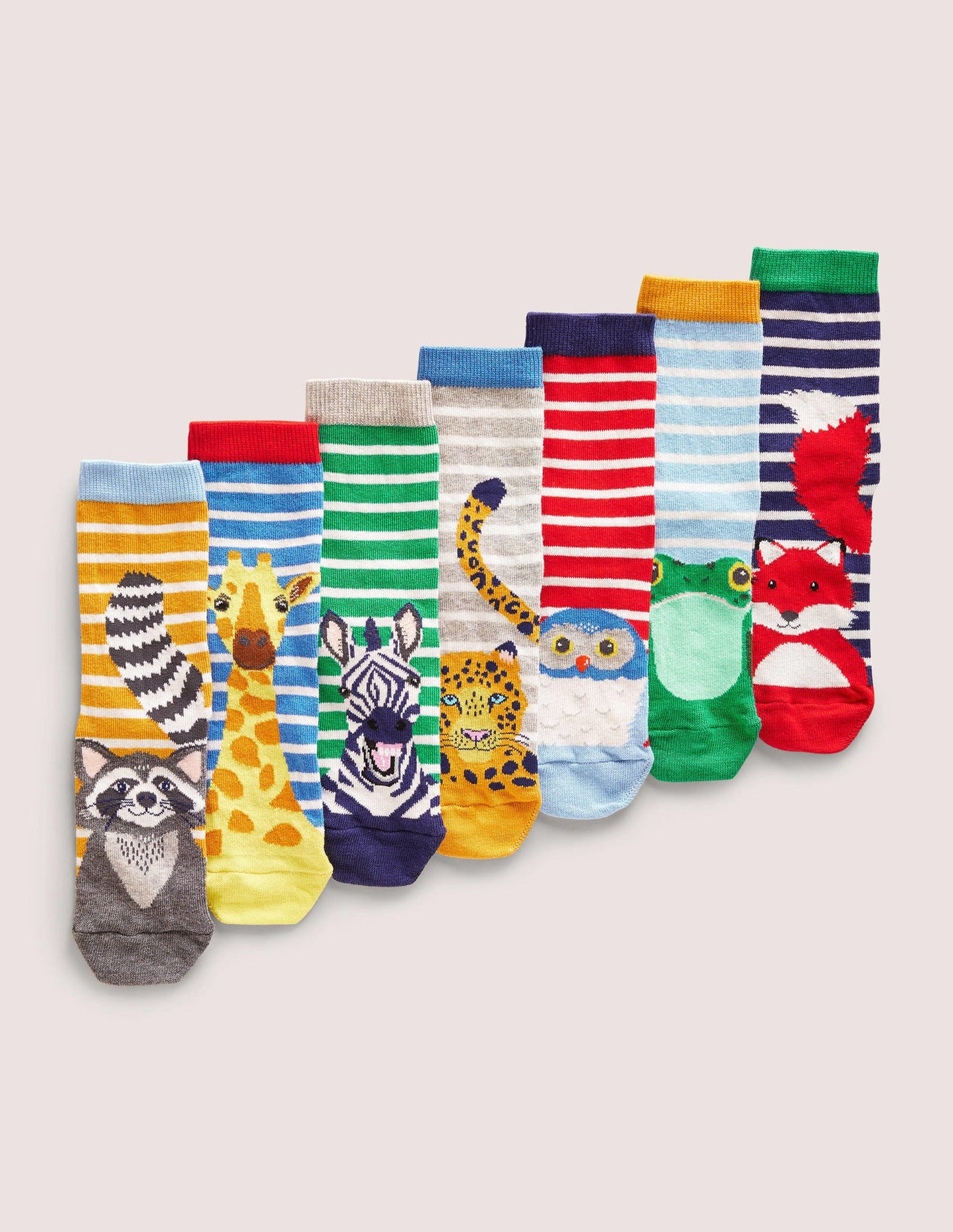 Box mit Socken im 7er-Pack-Tiere der Welt