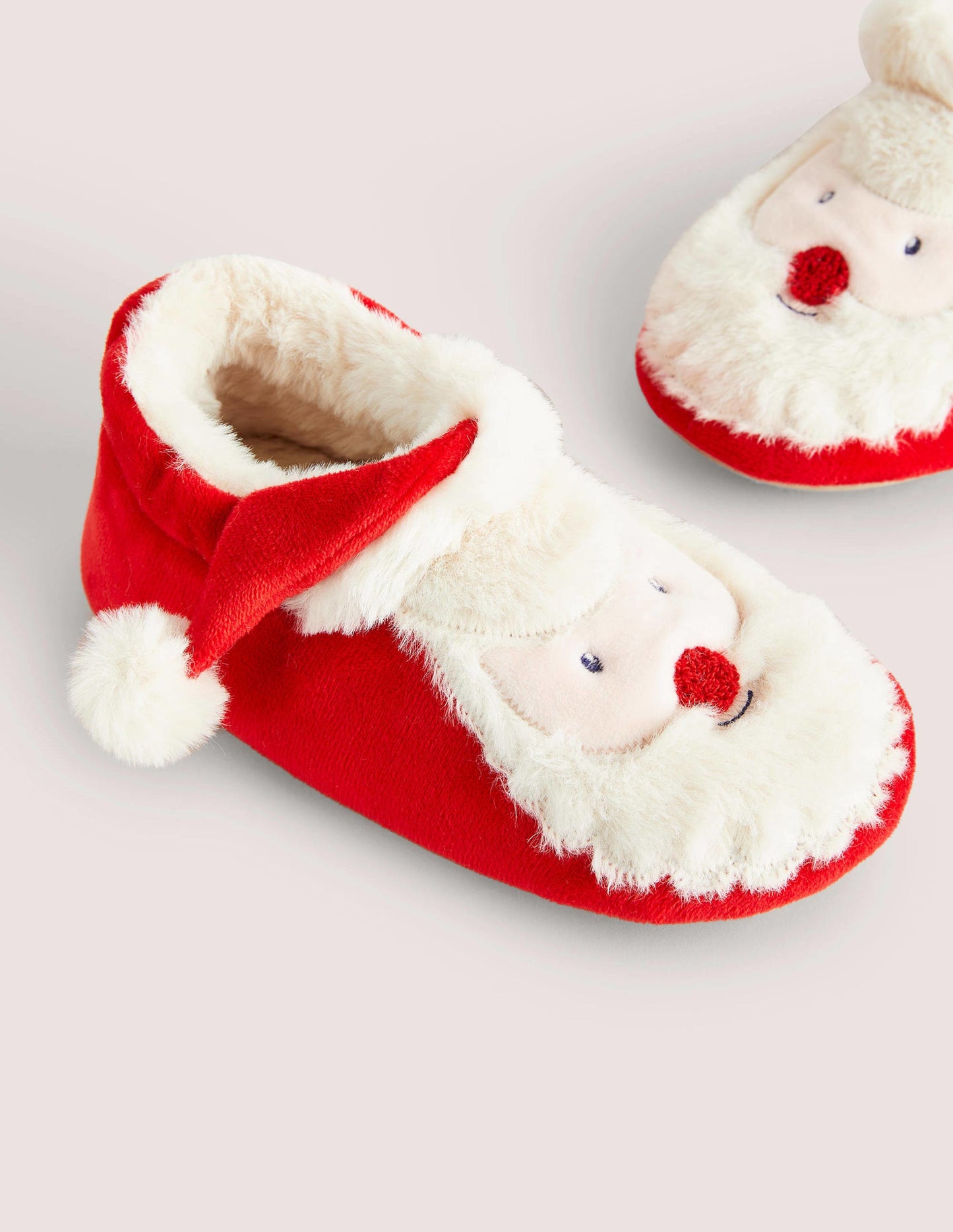 Weihnachts-Hausschuhe-Rot, Weihnachtsmann