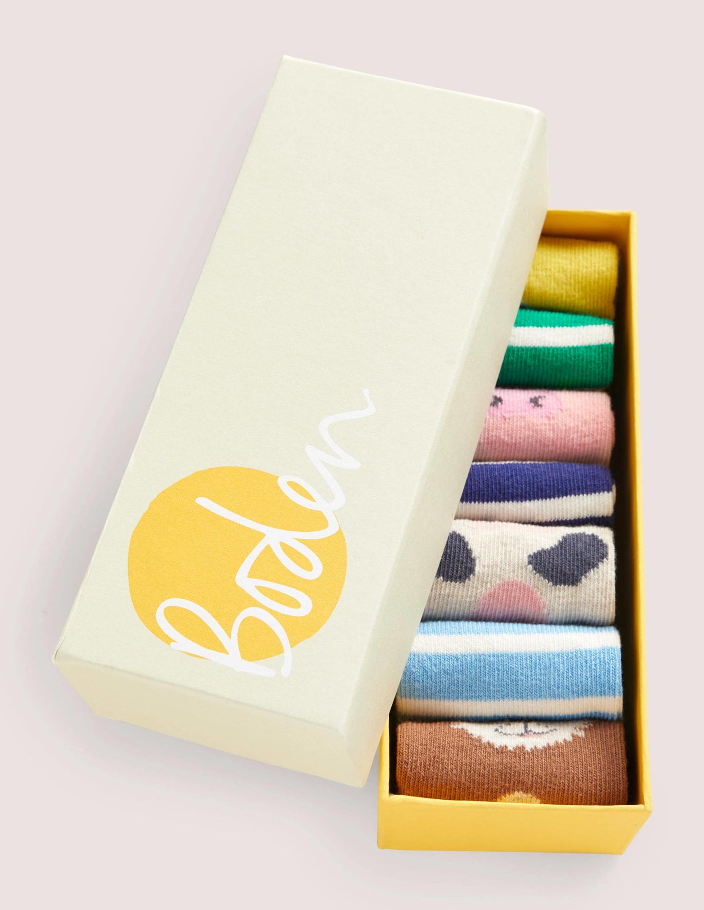 Socken im 7er-Pack-Bunt, Bauernhoftiere