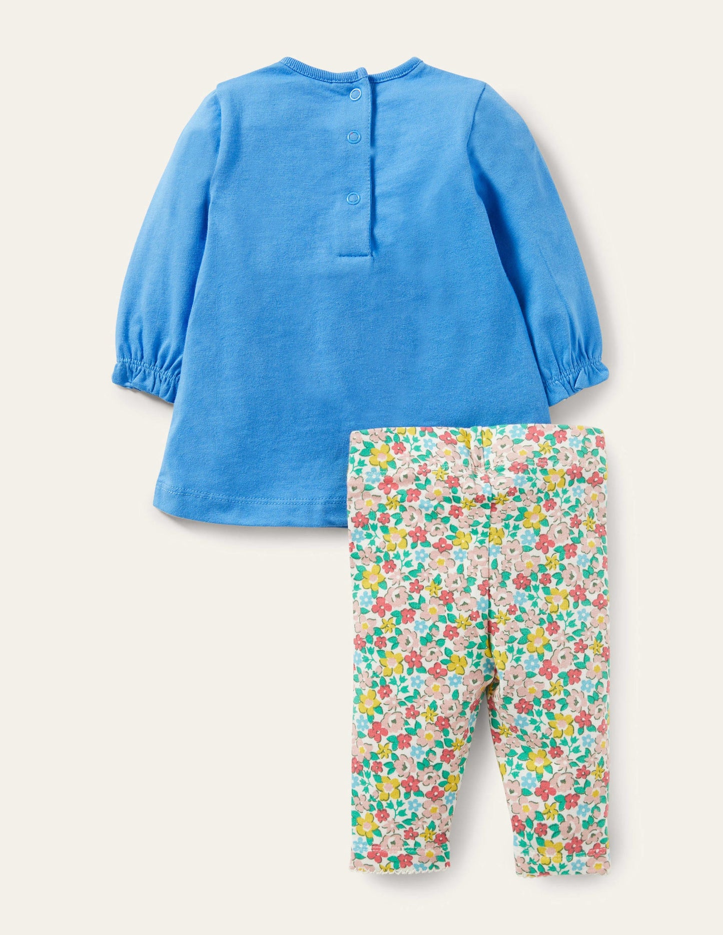 Set aus Kleid & Leggings-Helles Glockenblumenblau